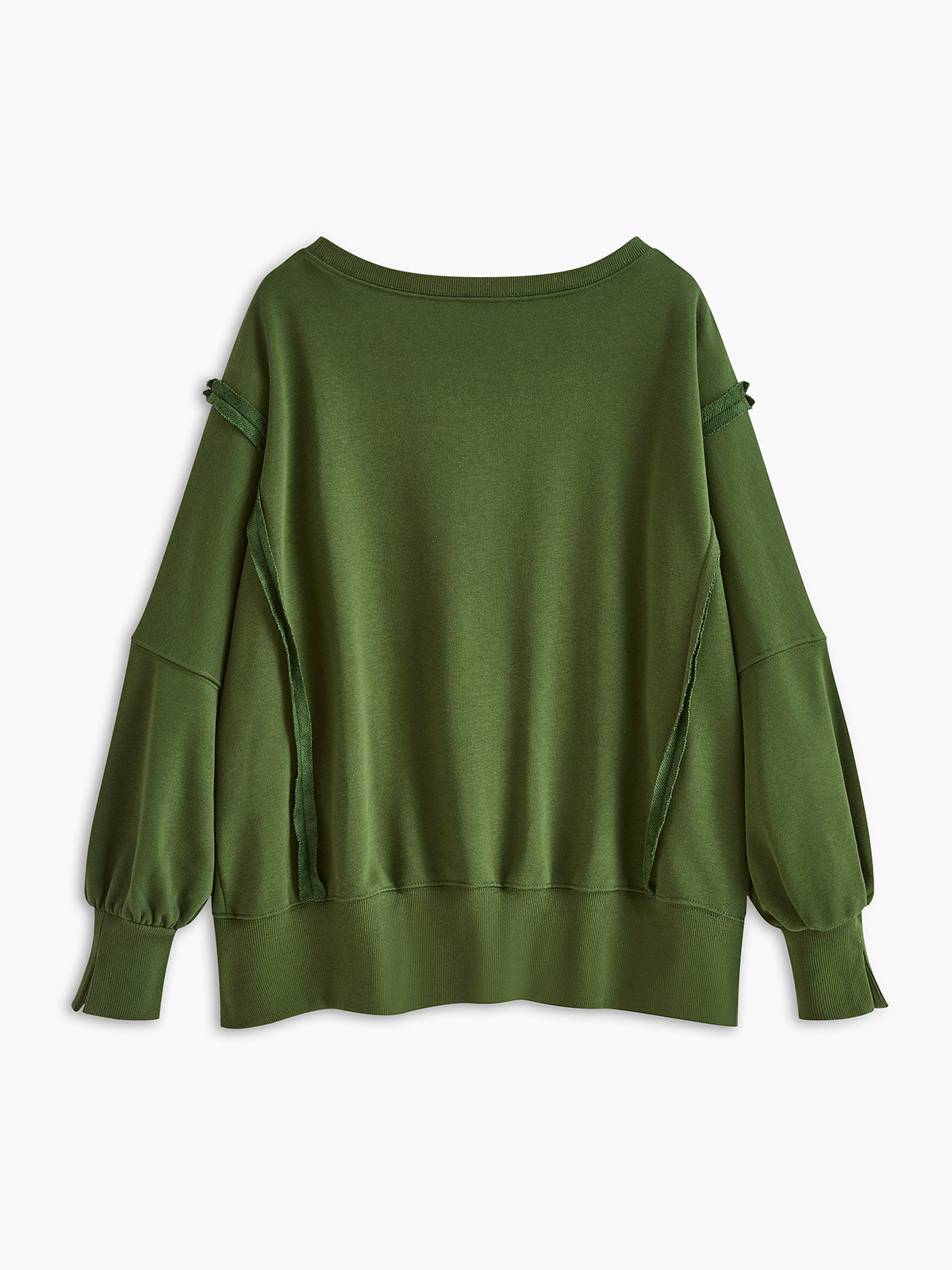 Plain Cotton Split Sweatshirt