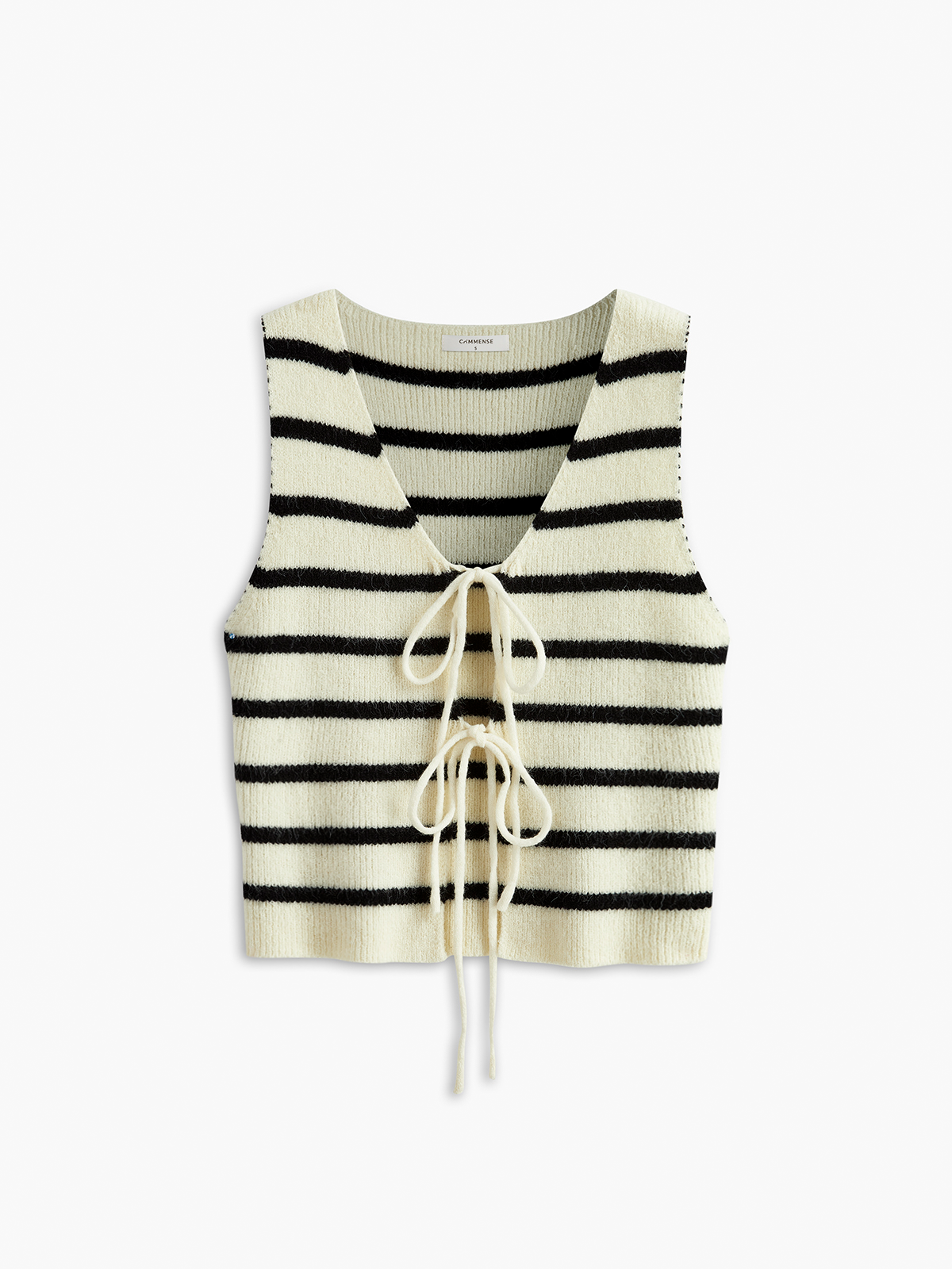 V-Neck Striped Tie Sweater Vest