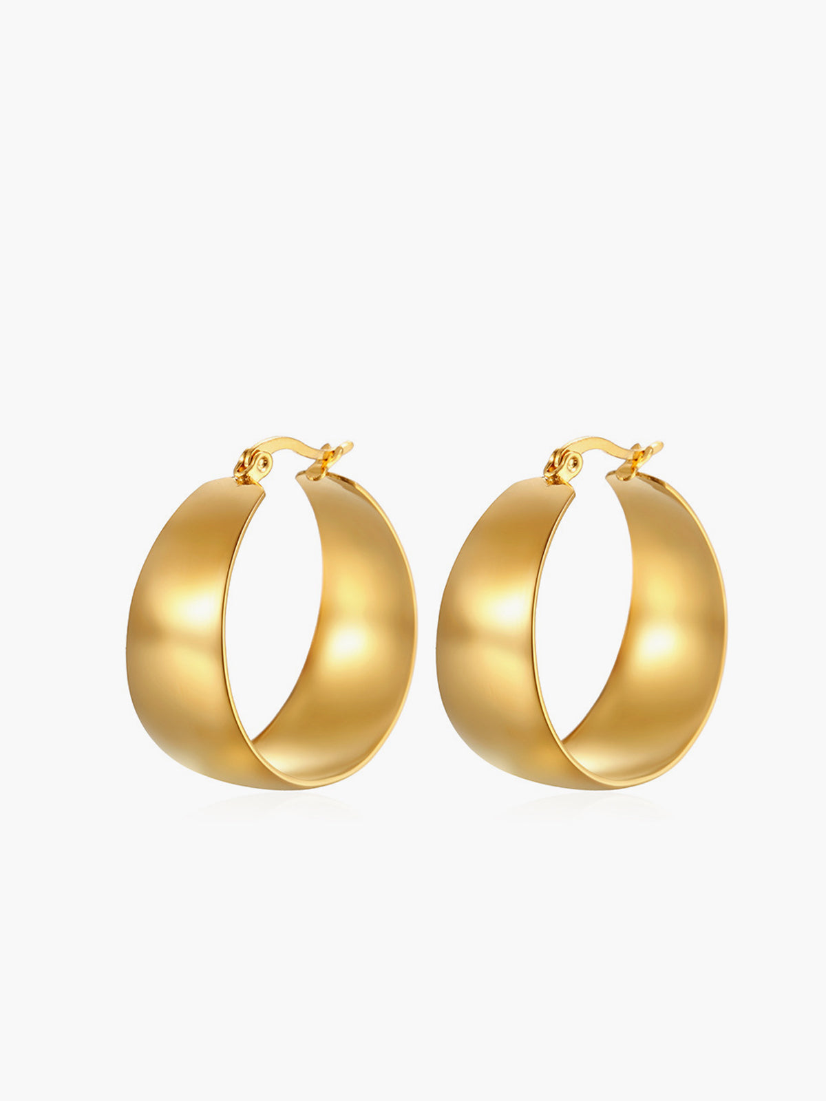 Tunnel Hoop Pendant Earrings