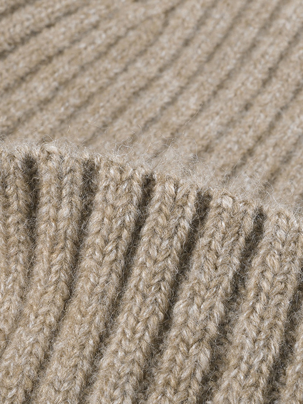 Wool-Blend Ribbed Soft Hat