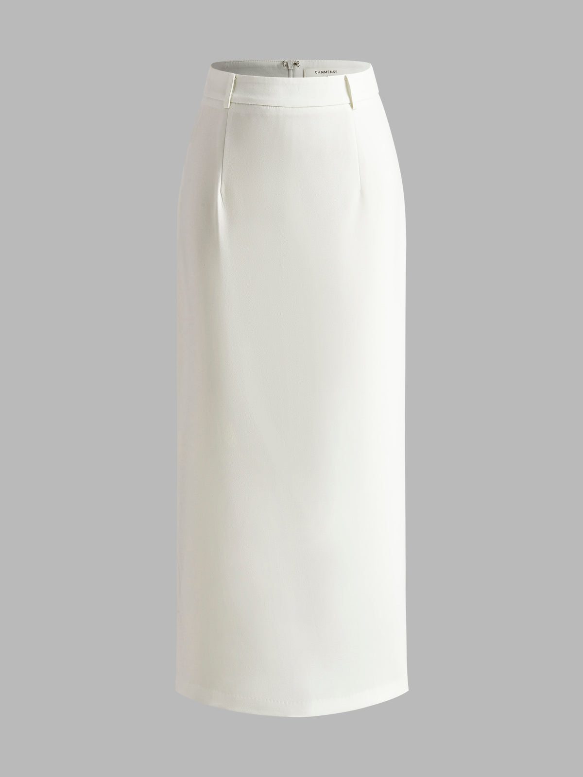 Elegant Slit Back Maxi Skirt Without Belt