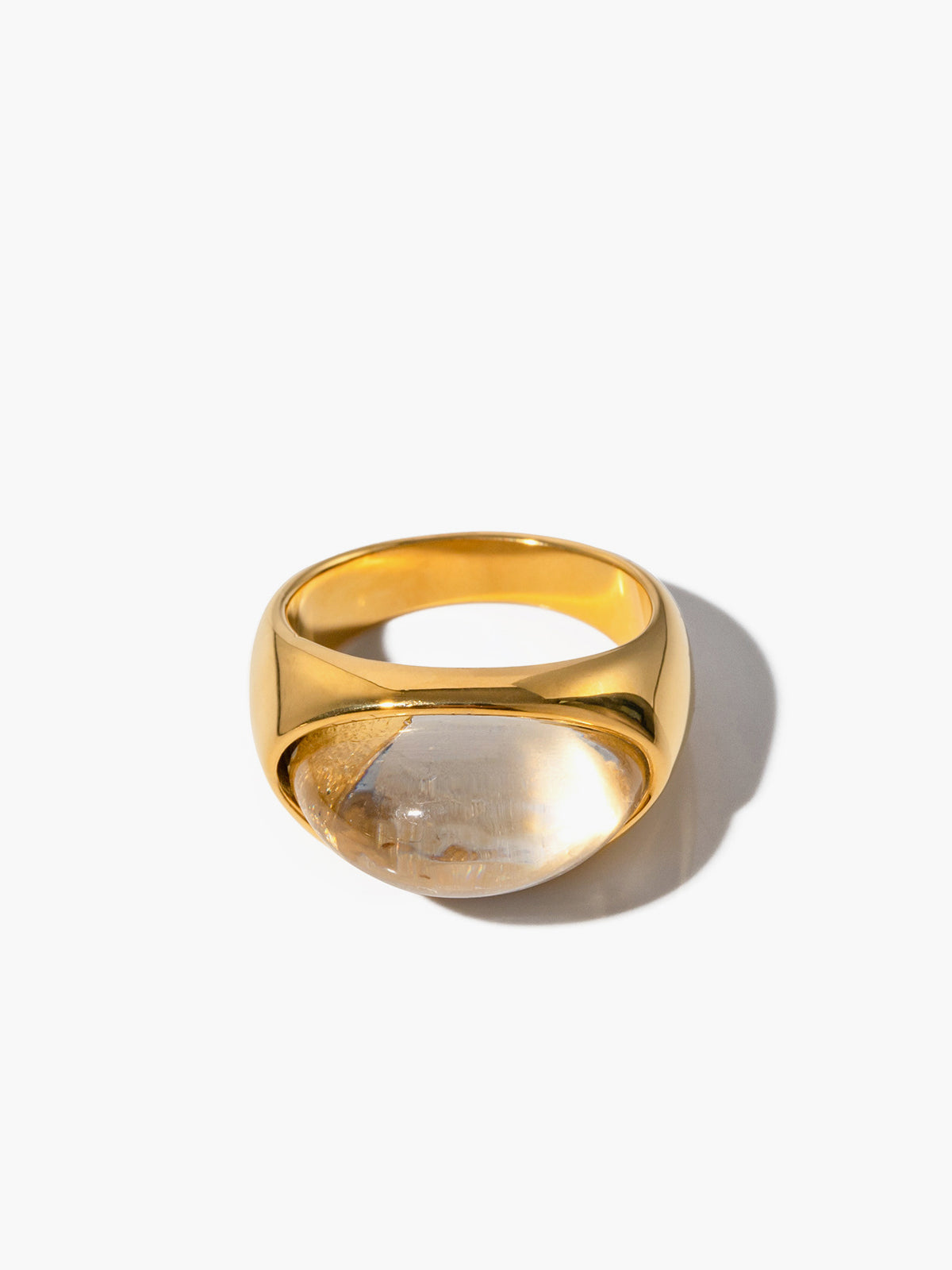 Tunnel Honey Stone Ring