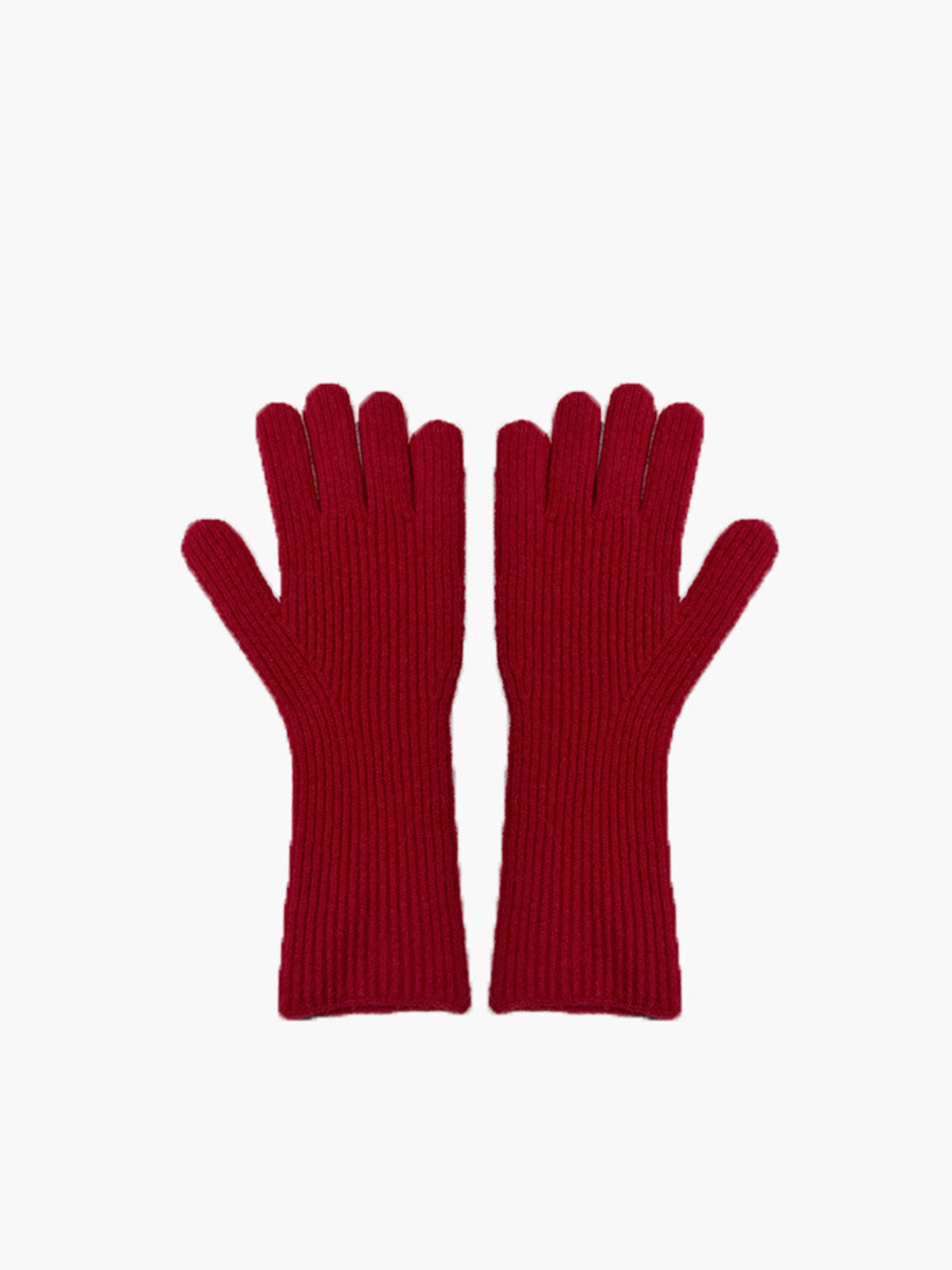 Wool-Blend Knit Soft Gloves