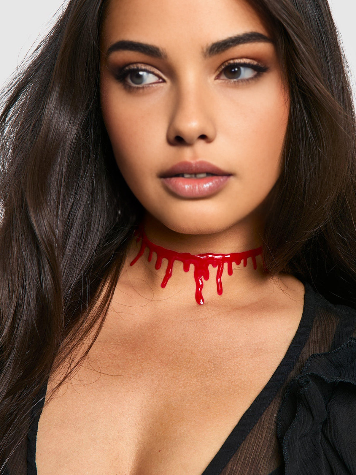 Halloween Imitation Blood Dripping Choker Necklace