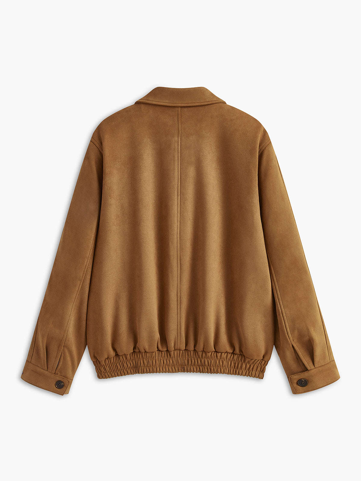 Suede Zipper Shift Jacket