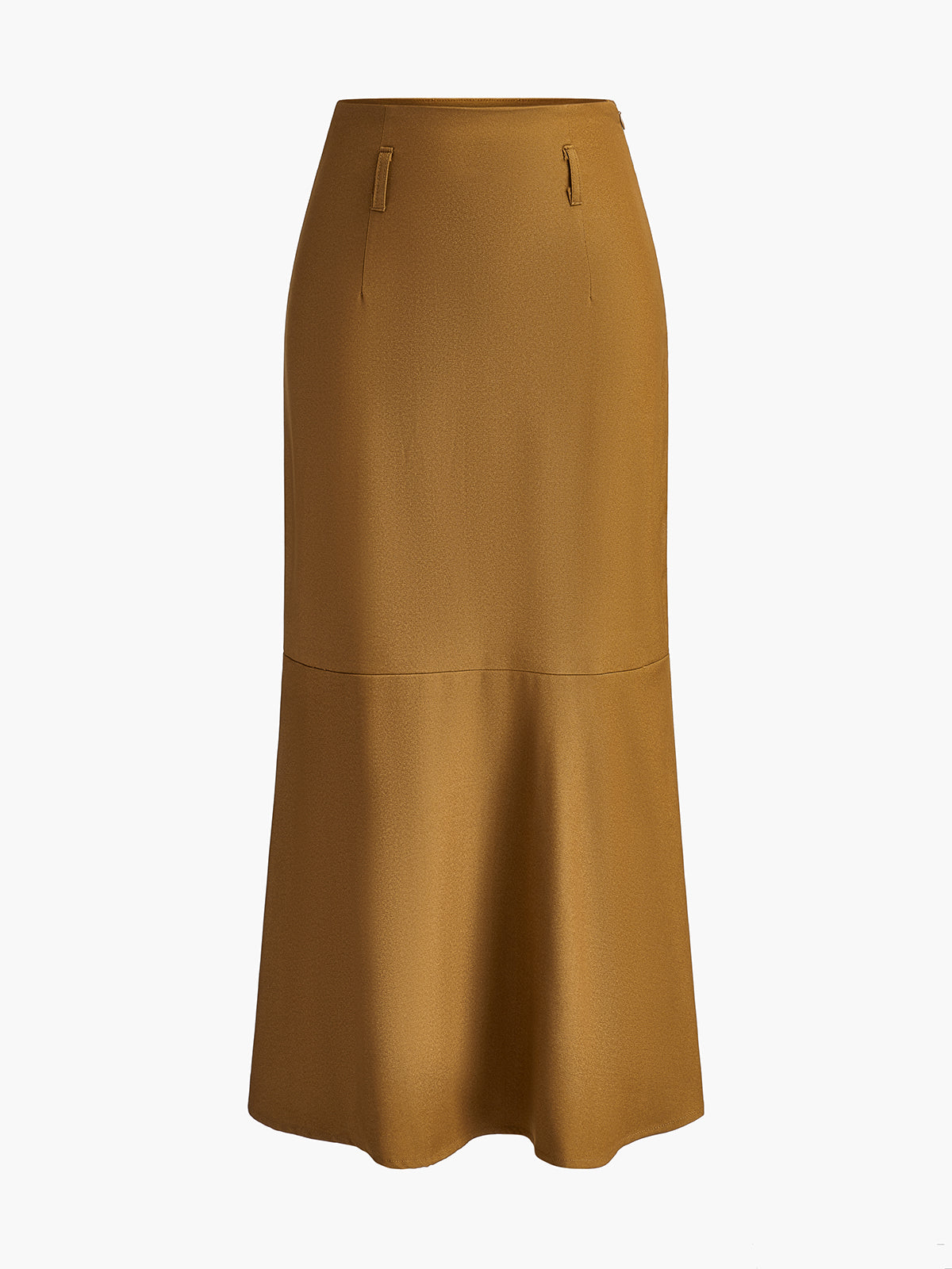 Minimalist Plain Skirt Without Belt