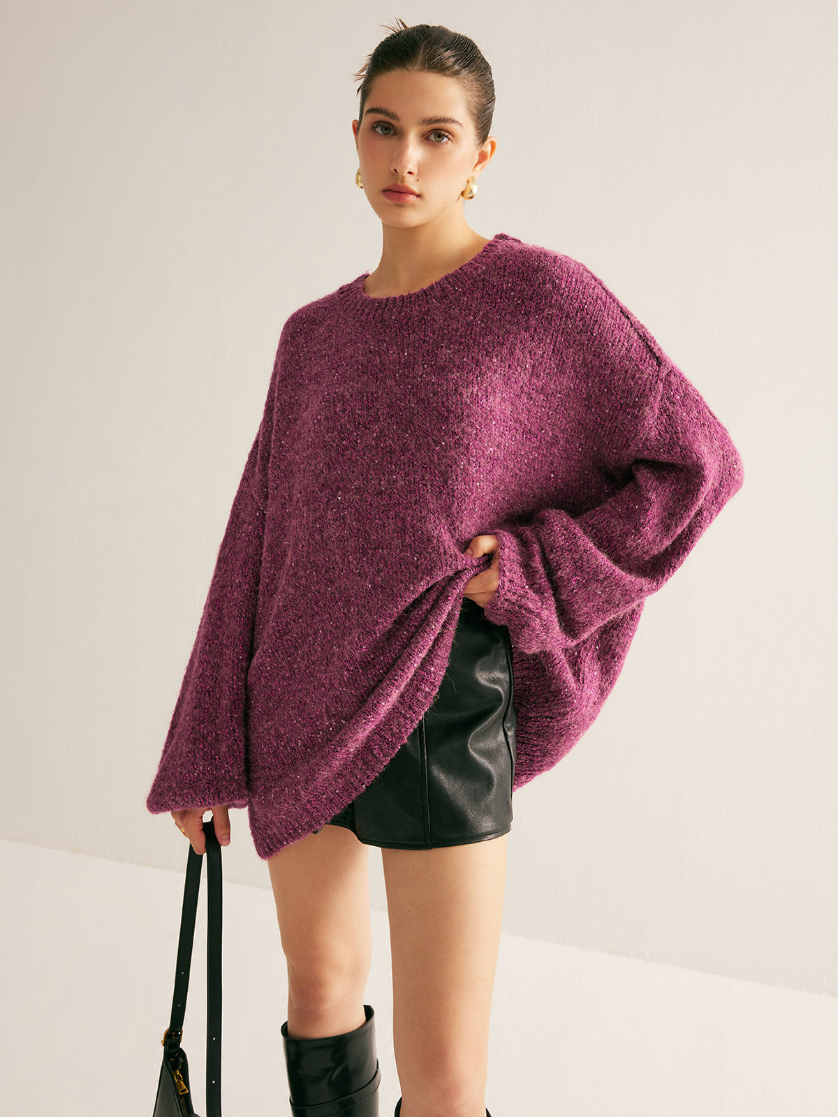 Sequins Loose Sweater