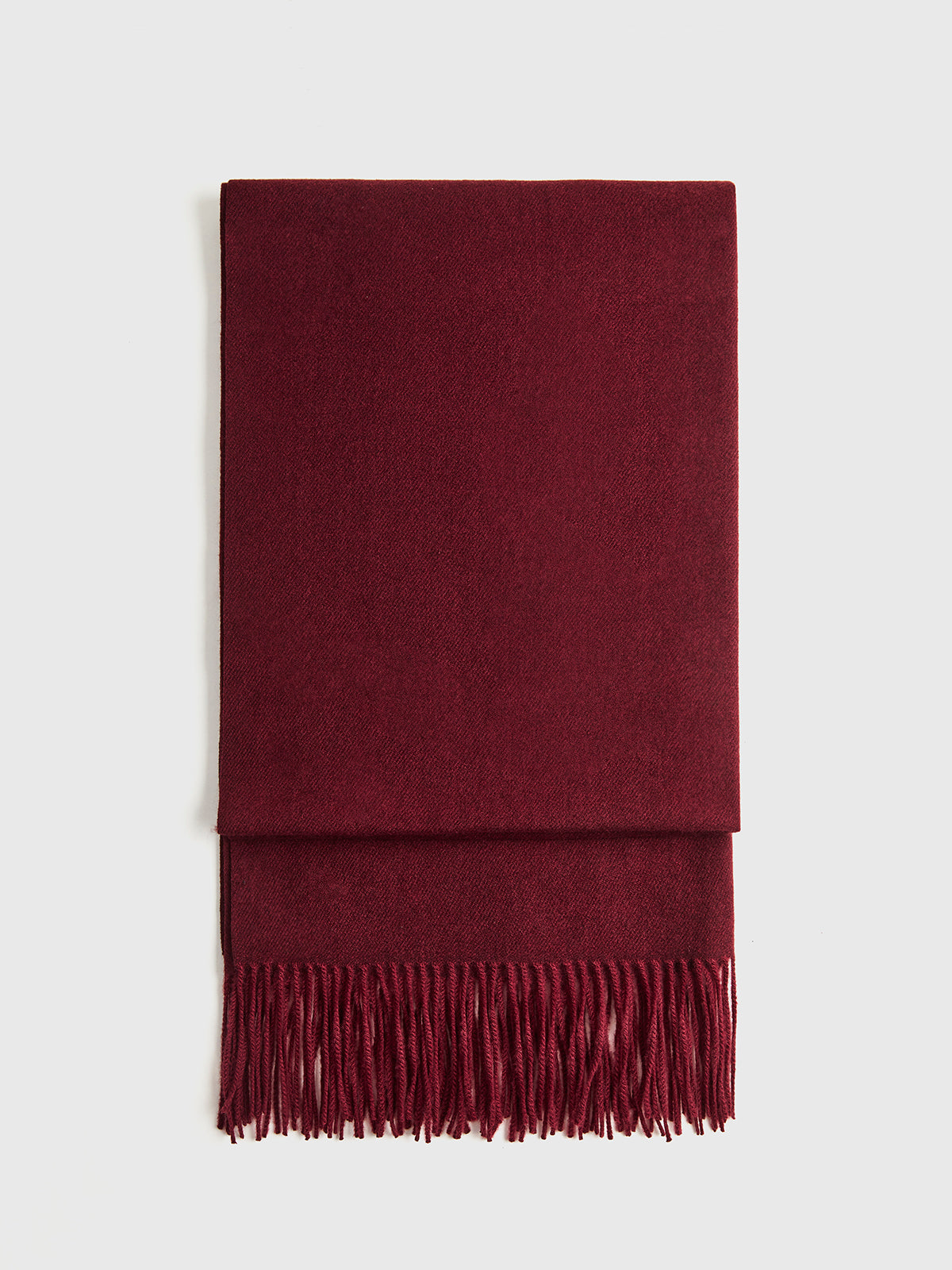 Wool-Blend Vintage Tassel Scarf