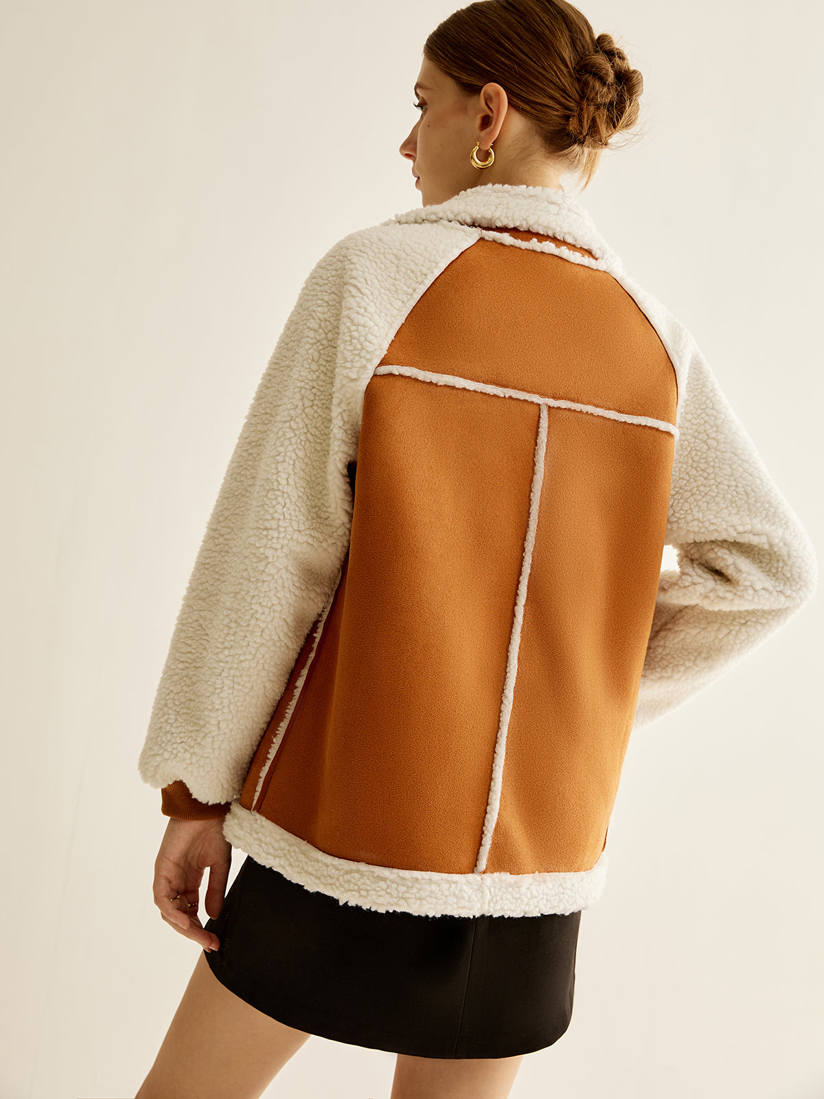 Two-Tone Panel Fleece Jacket