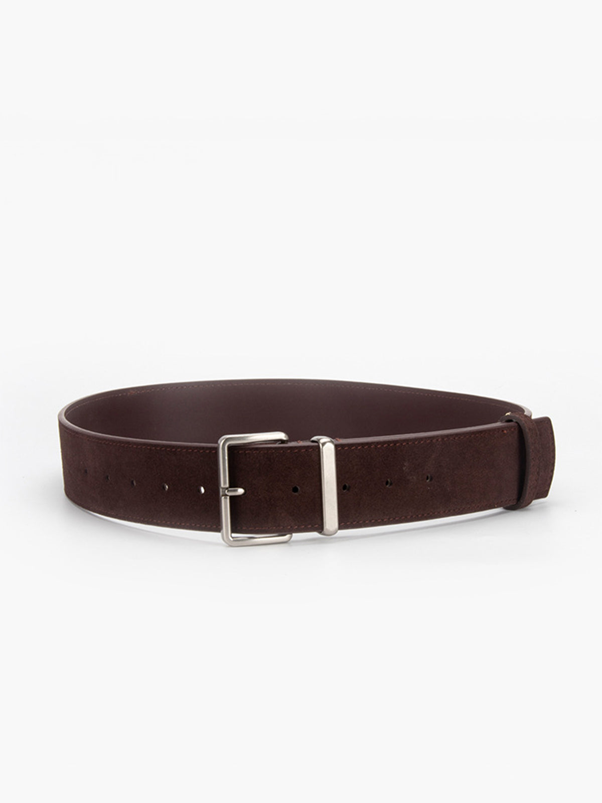 Suede Wide Buckle Belt