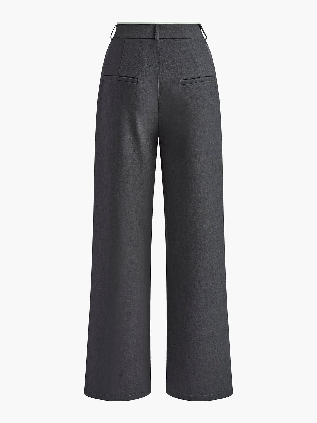 Contrast Trim Pleated Draped Pants