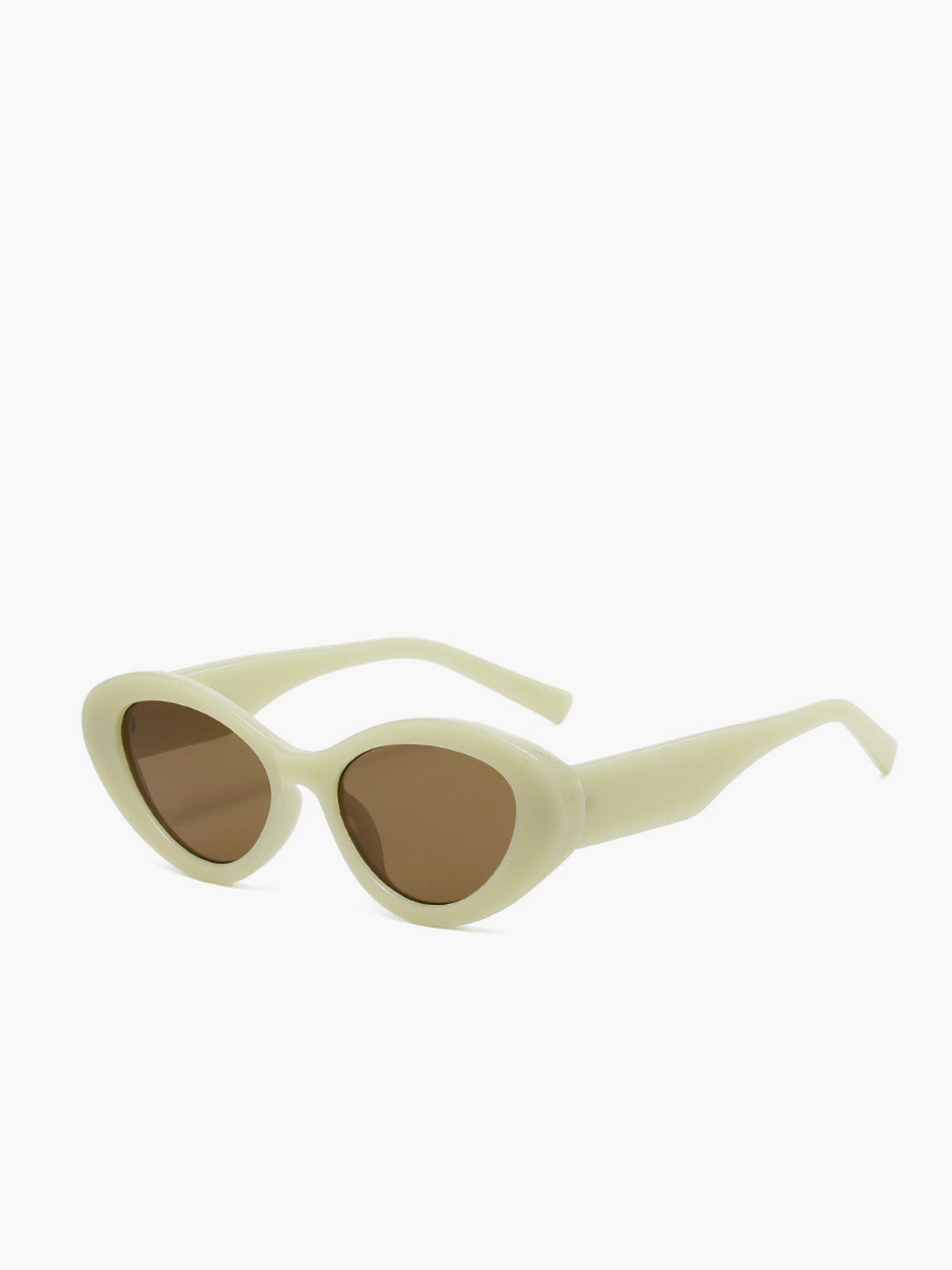 Cream Cat-Eye Sunglasses