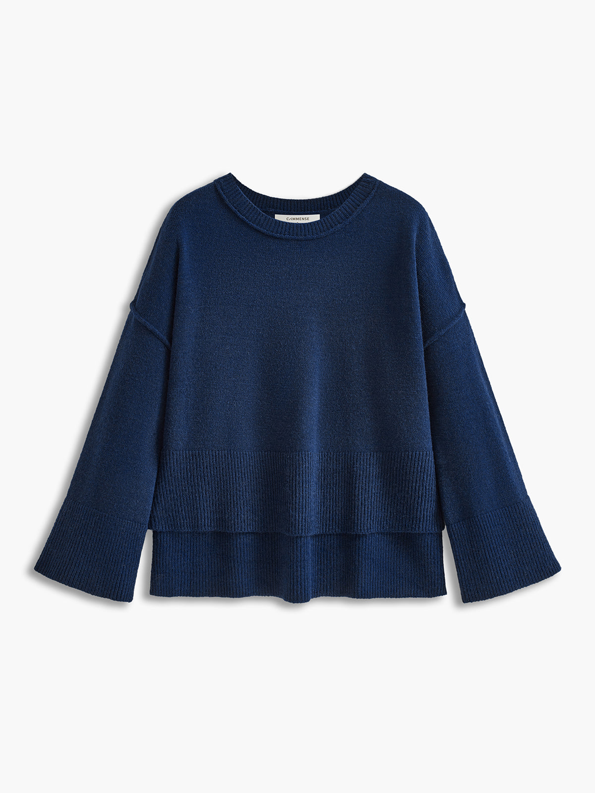 Side Split Oversized Pullover Sweater