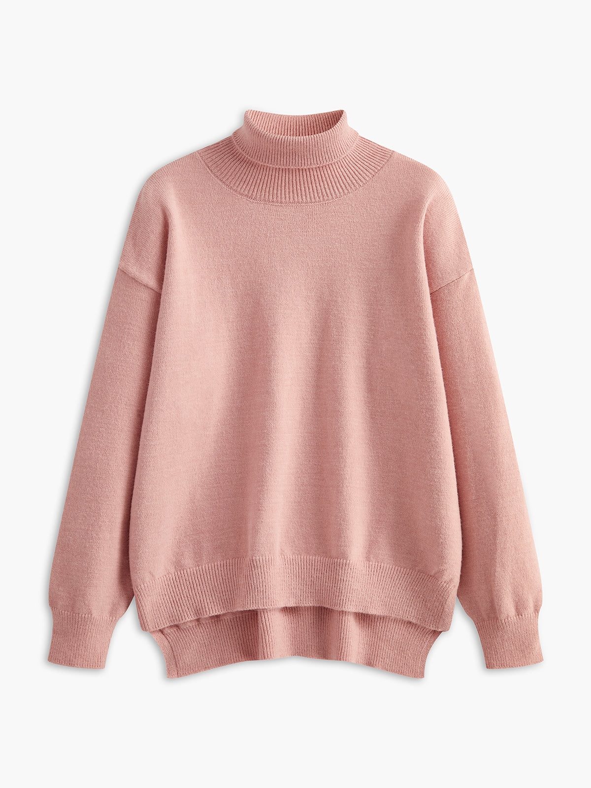 Turtleneck Split Oversized Sweater