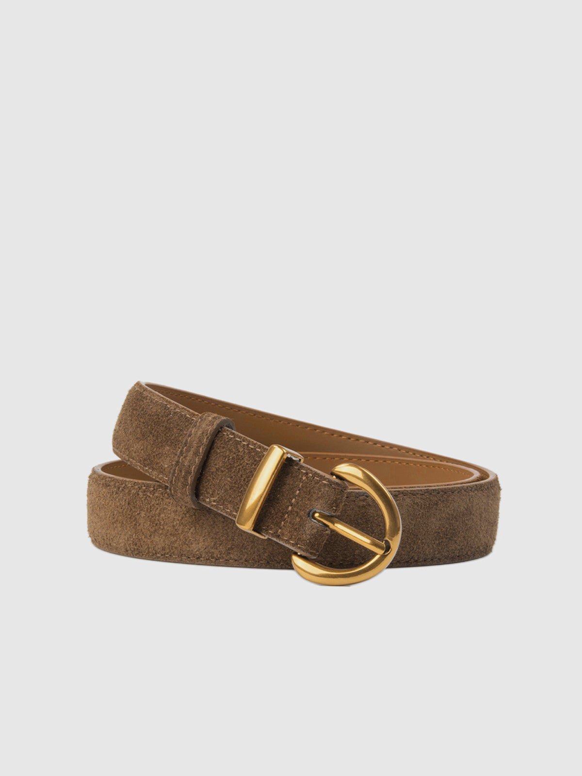 Soft-Buckle Leather Belt