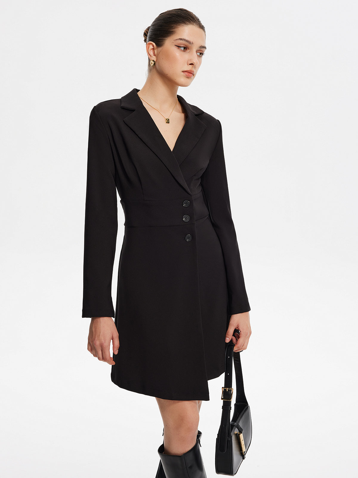 First Choice Blazer Long Sleeve Short Dress