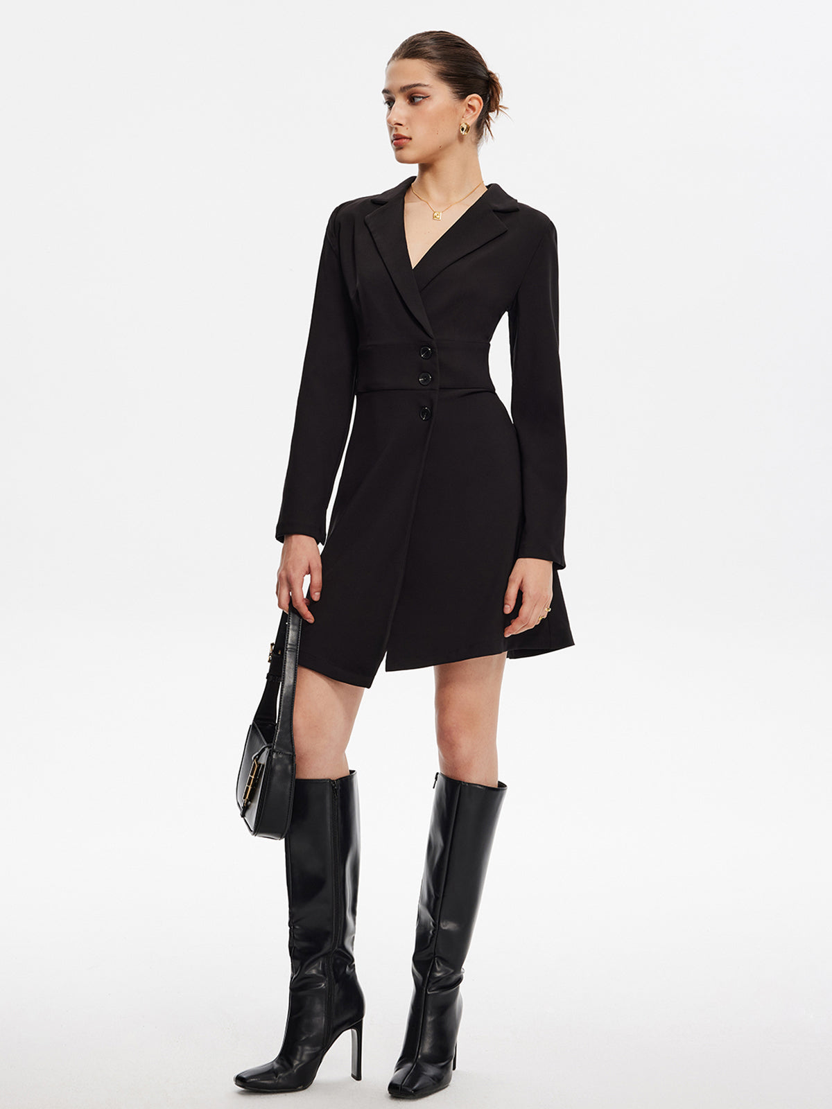 First Choice Blazer Long Sleeve Short Dress