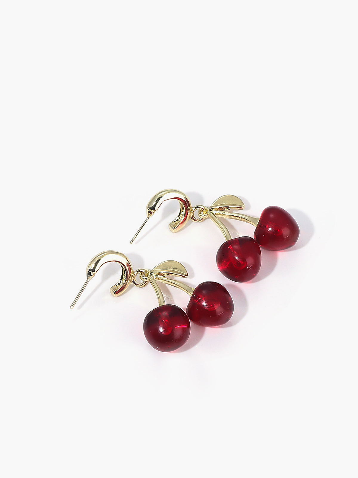 Cherry Stud Drop Earrings