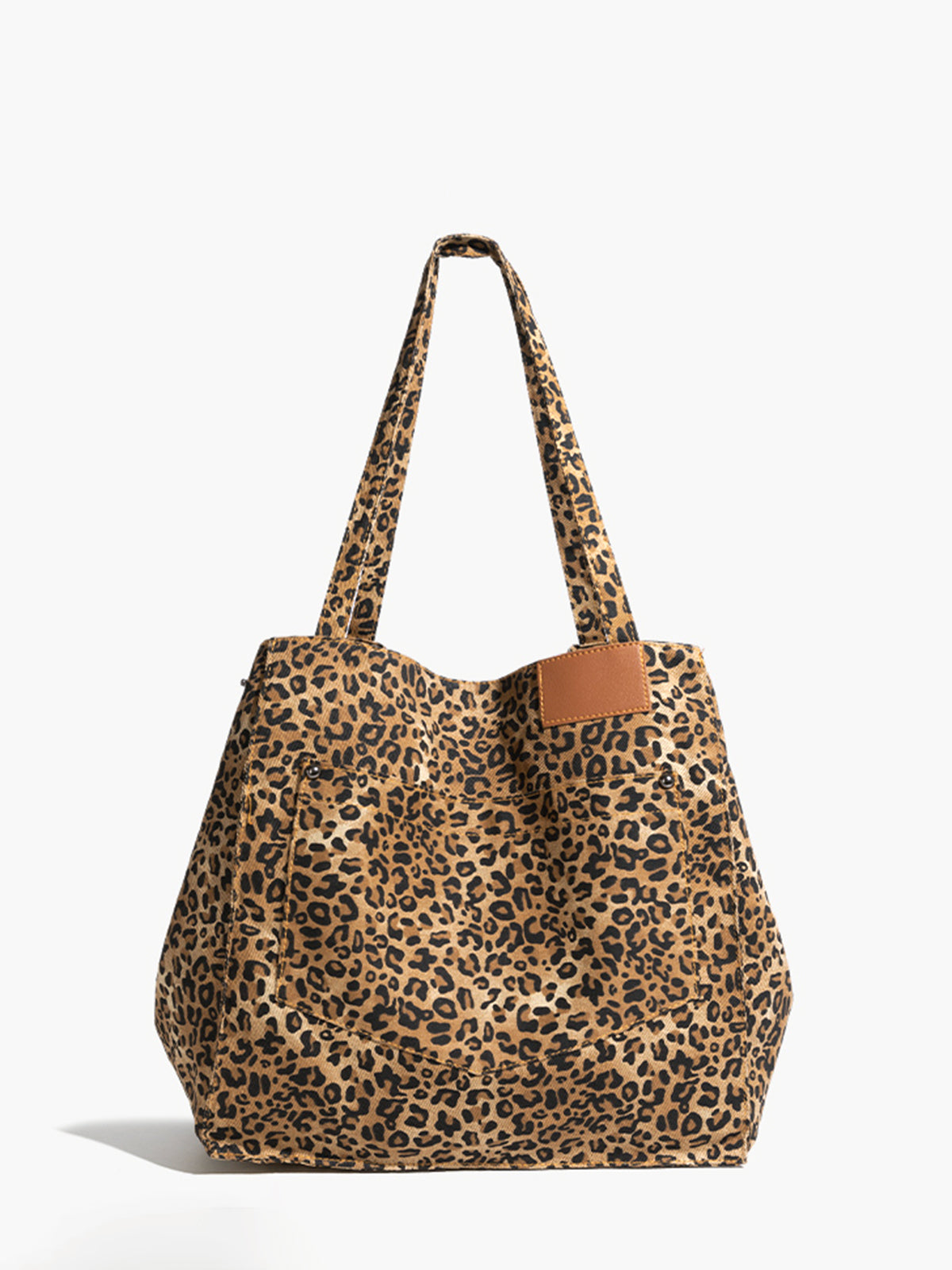 Leopard Printed Large Capacity Hobo Bag