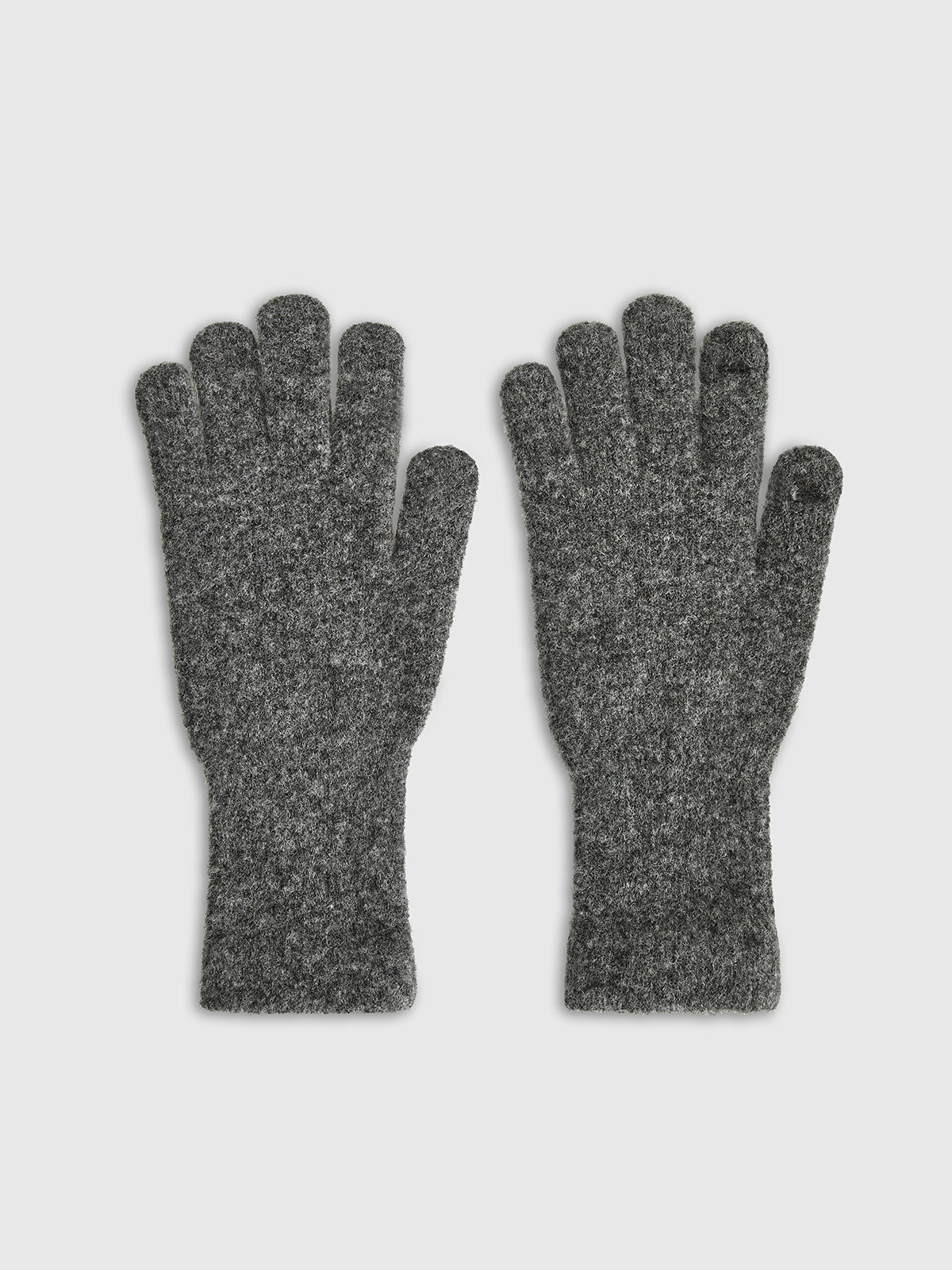 Wool-Blend Plain Warm Gloves