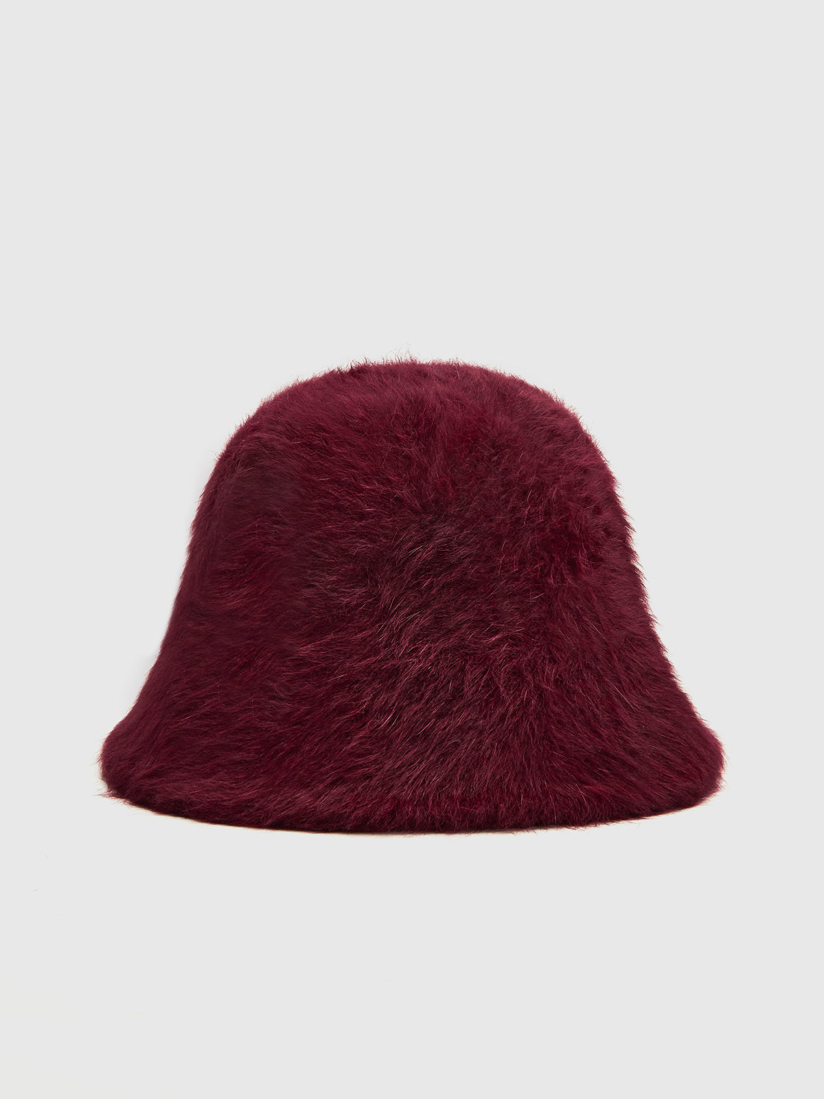 Plain Rabbit Fur Bucket Hat