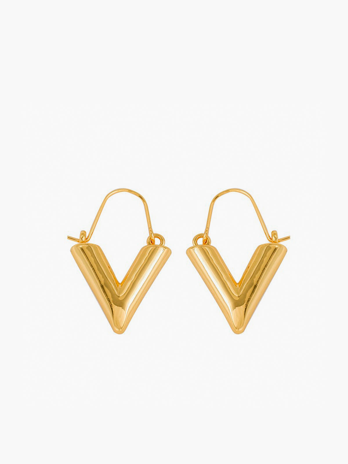 Retro V-Shape Pendant Earrings