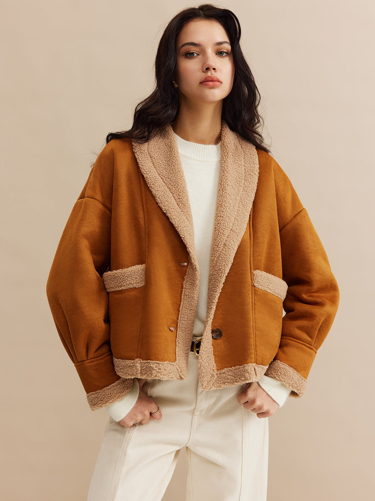 Boheme Minky Lined Suede Jacket