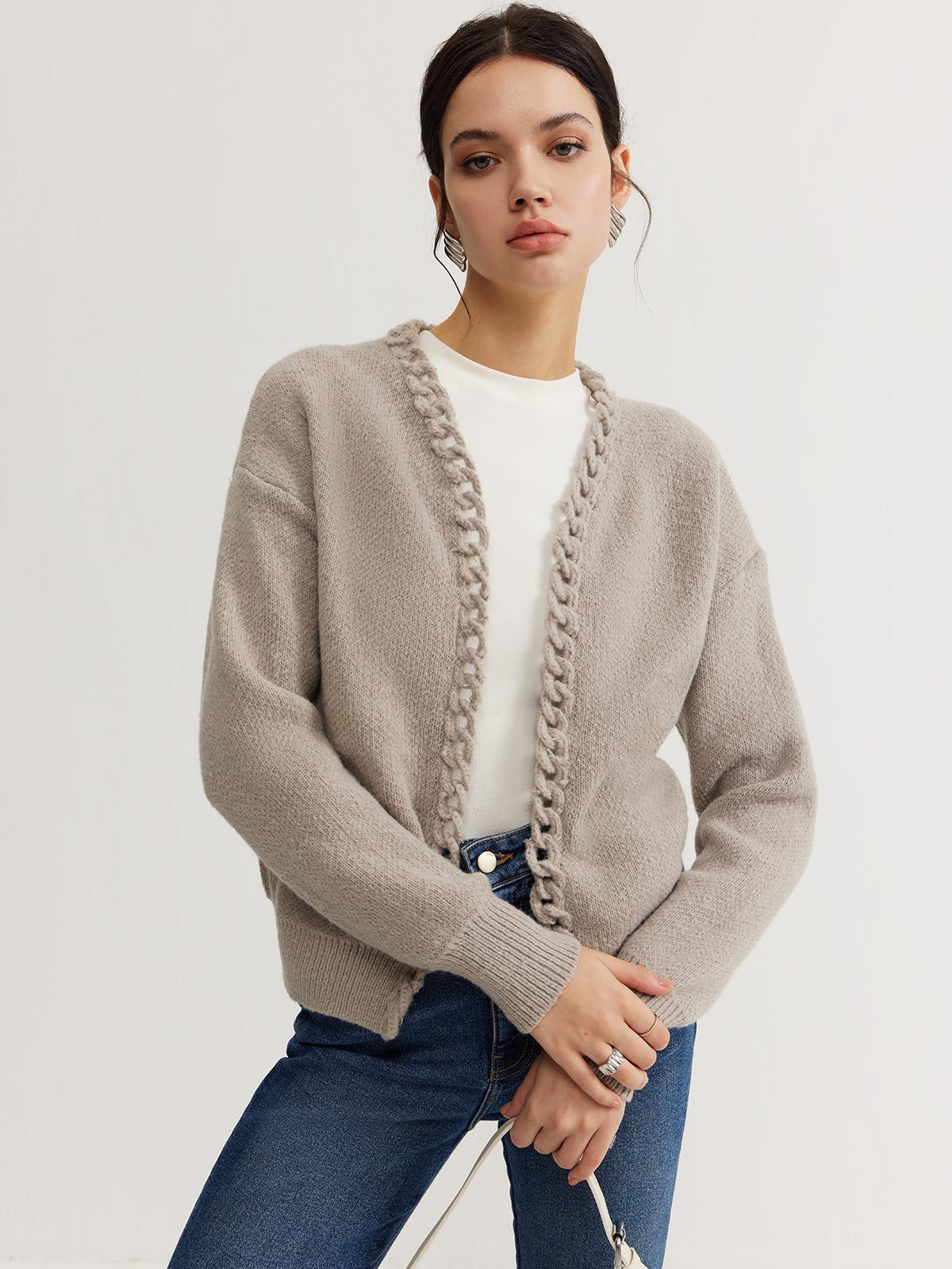 Casual Plain Cardigan