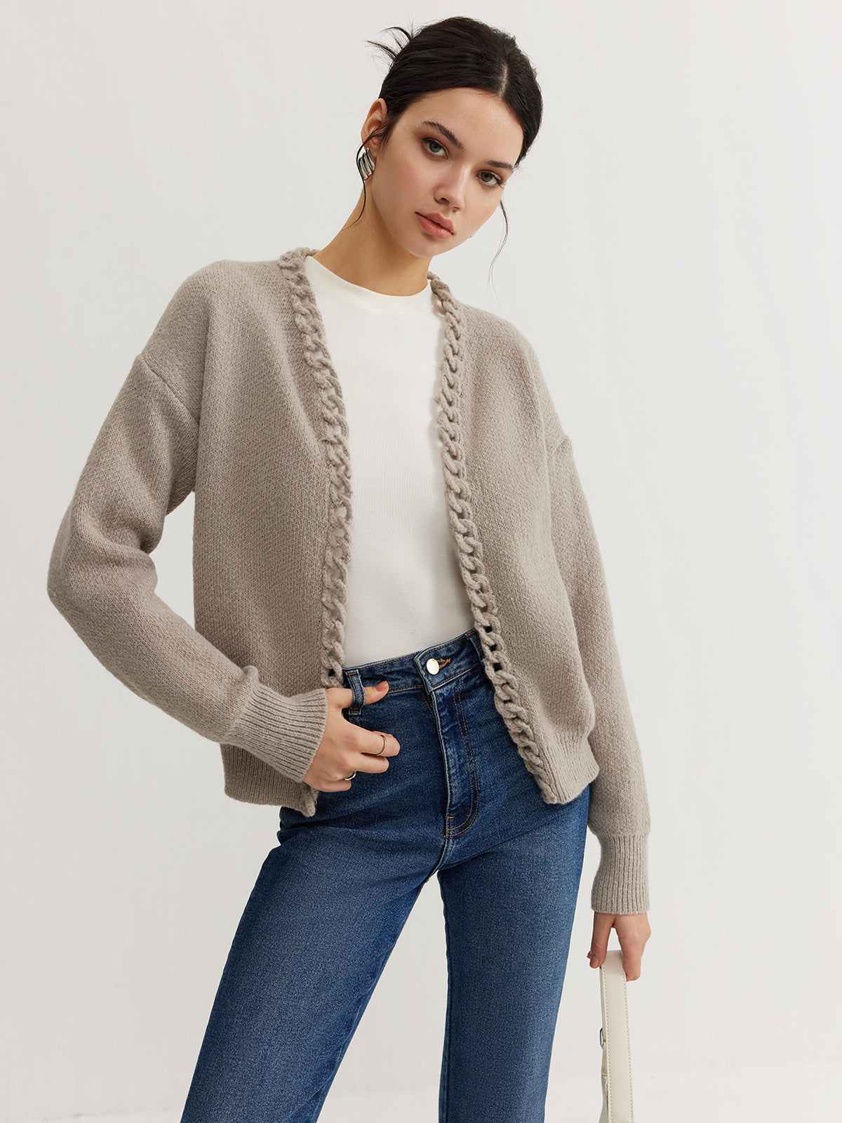 Casual Plain Cardigan