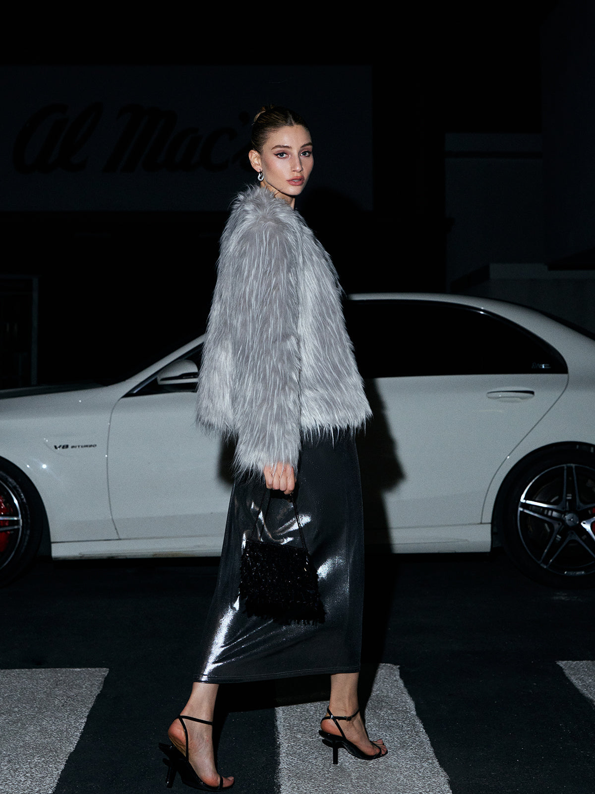 Elegant Faux Fur Coat