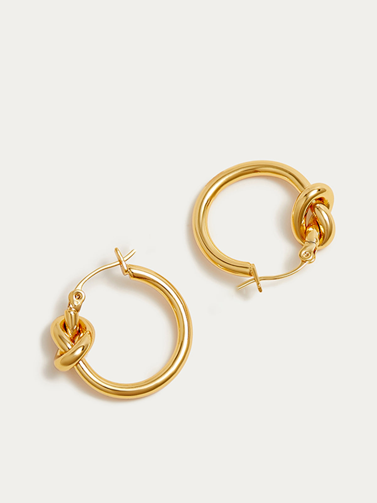 Knotted Hoop Earrings