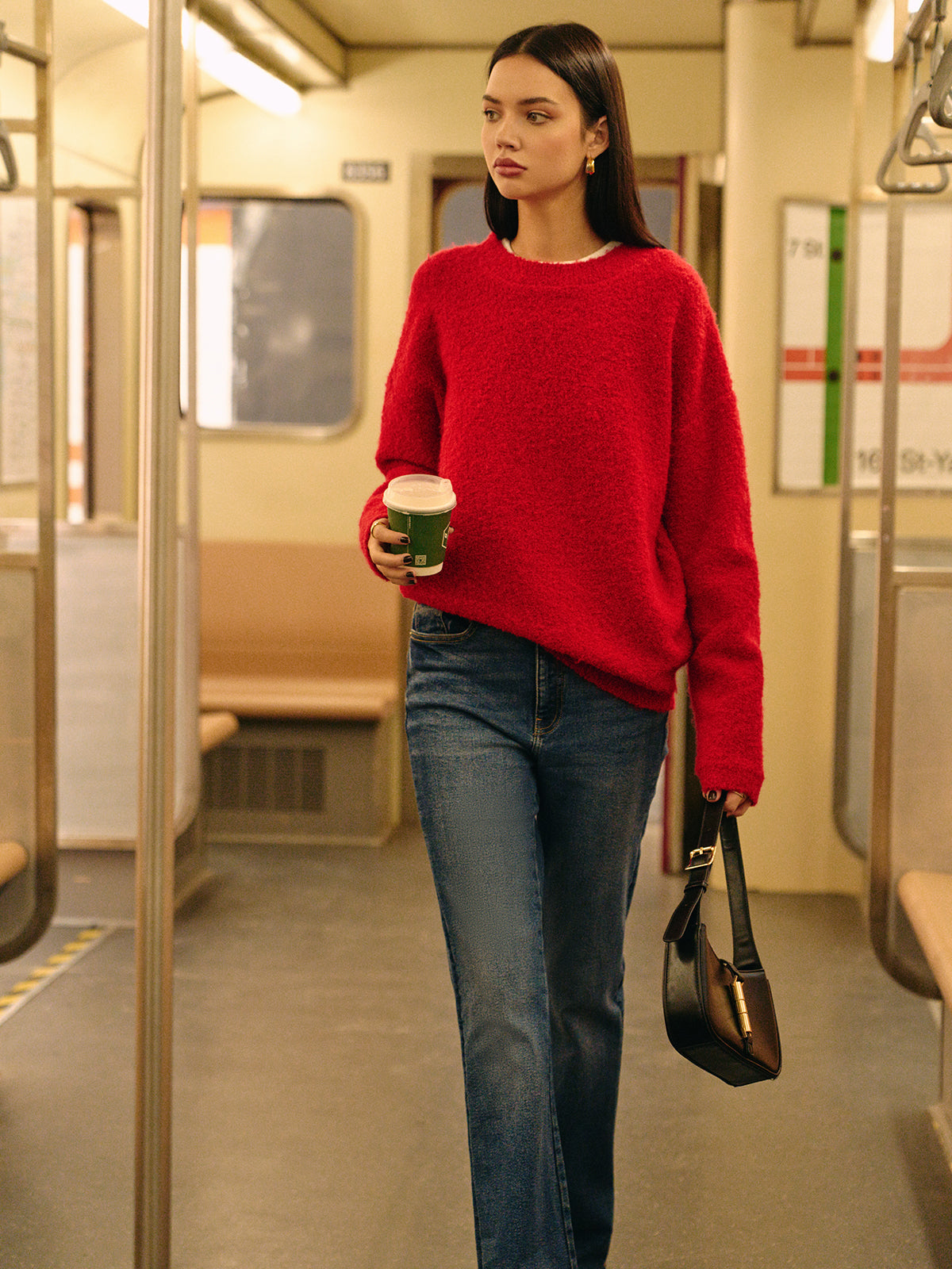 Elegant Wool-Blend Cozy Sweater