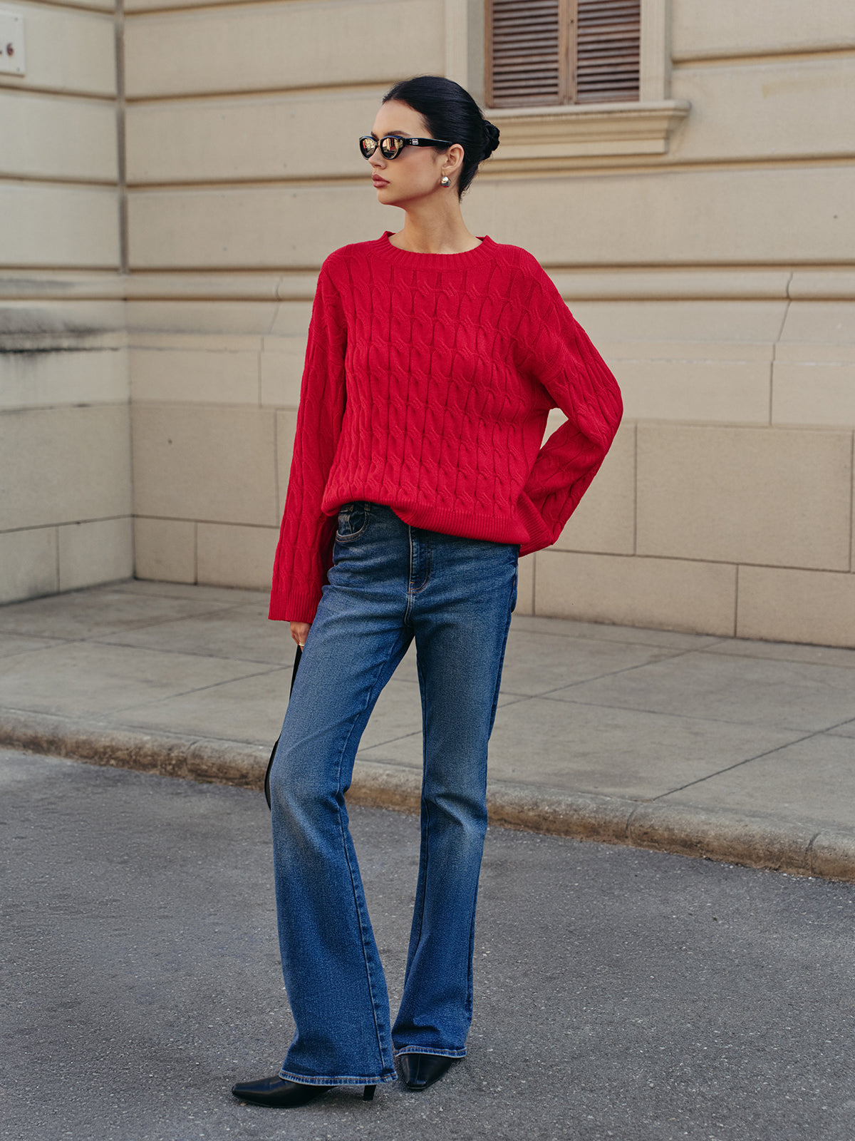 Side Split Twist Sweater