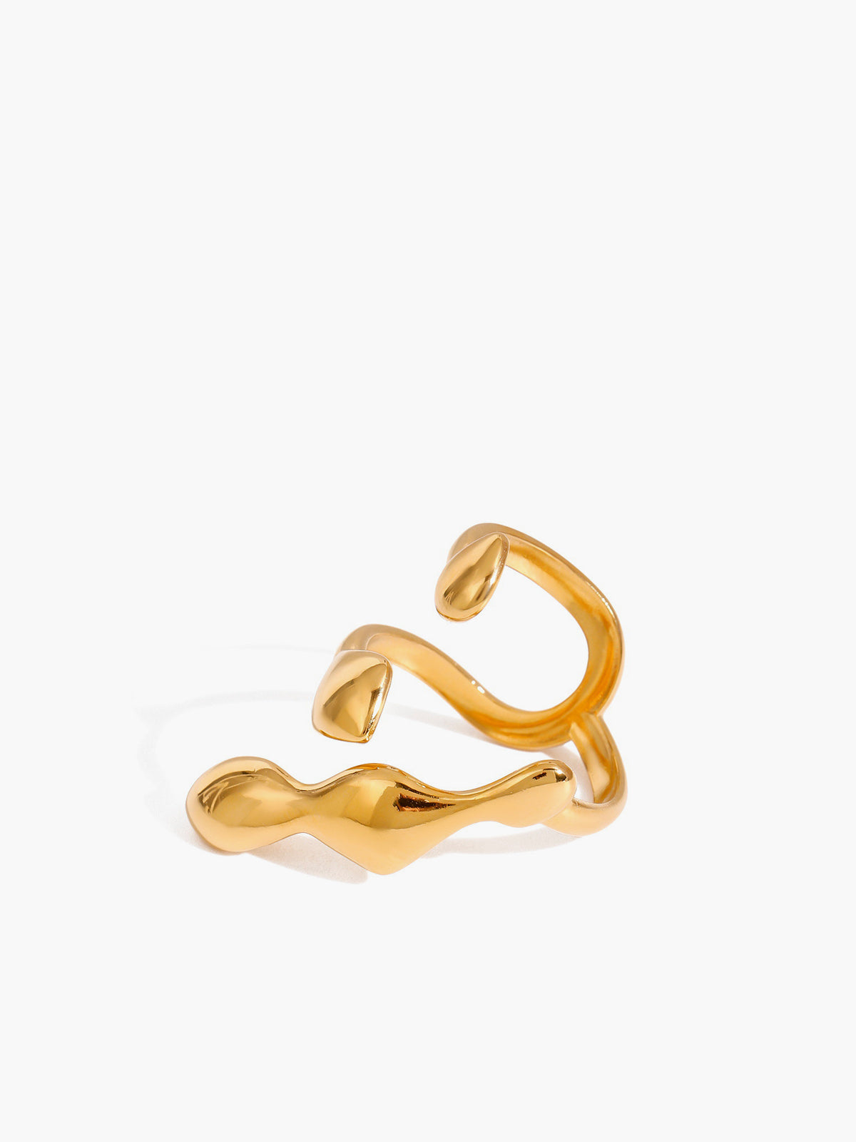 Liquid Lava Adjustable Open Ring