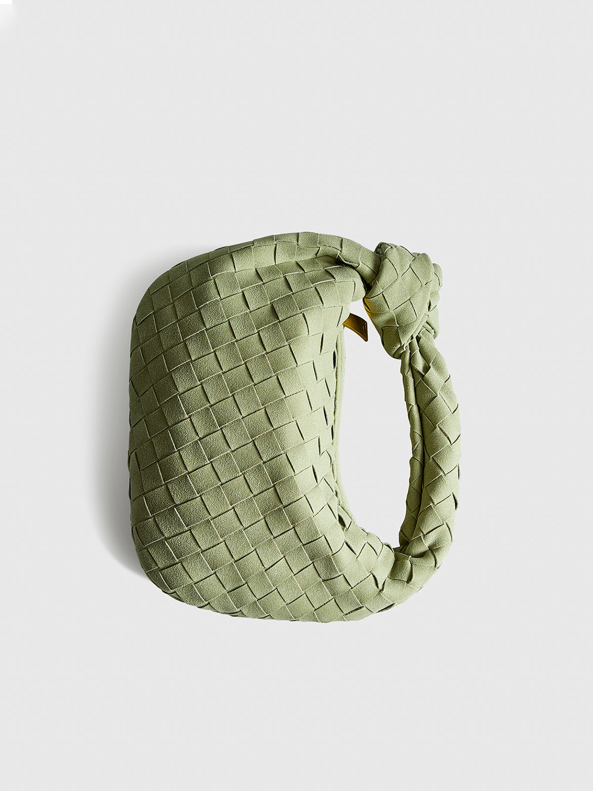 Rounded Woven Knotted Bag