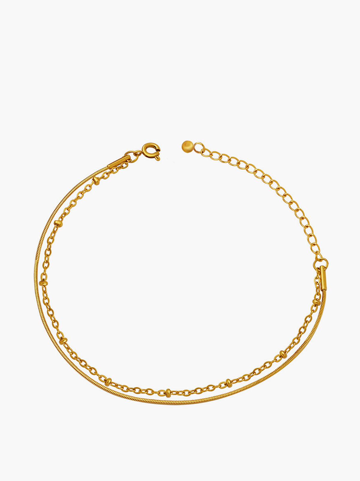 Chic Double-Layer Snake Chain Bracelet