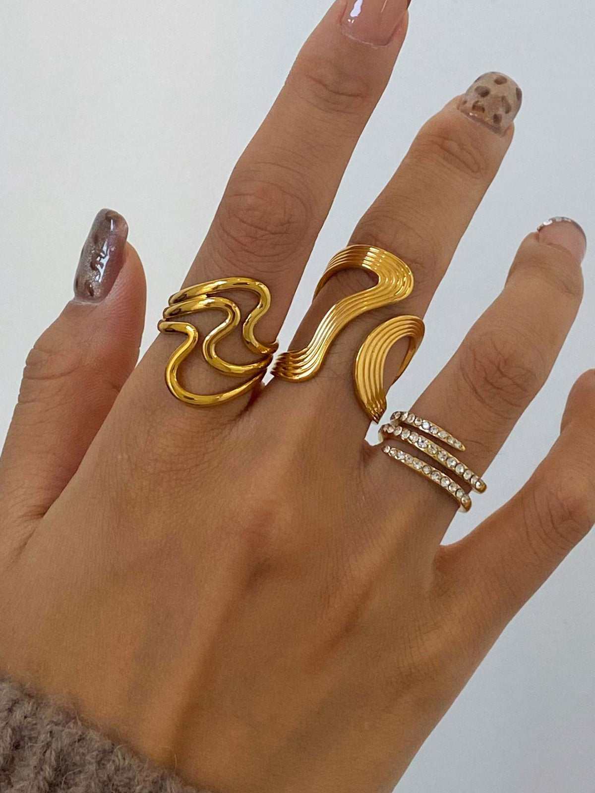 1pc Irregular Open Ring