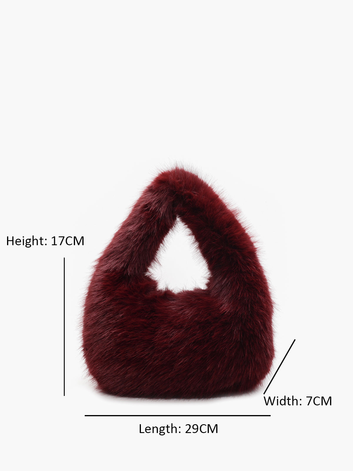 Rounded Fuzzy Handbag