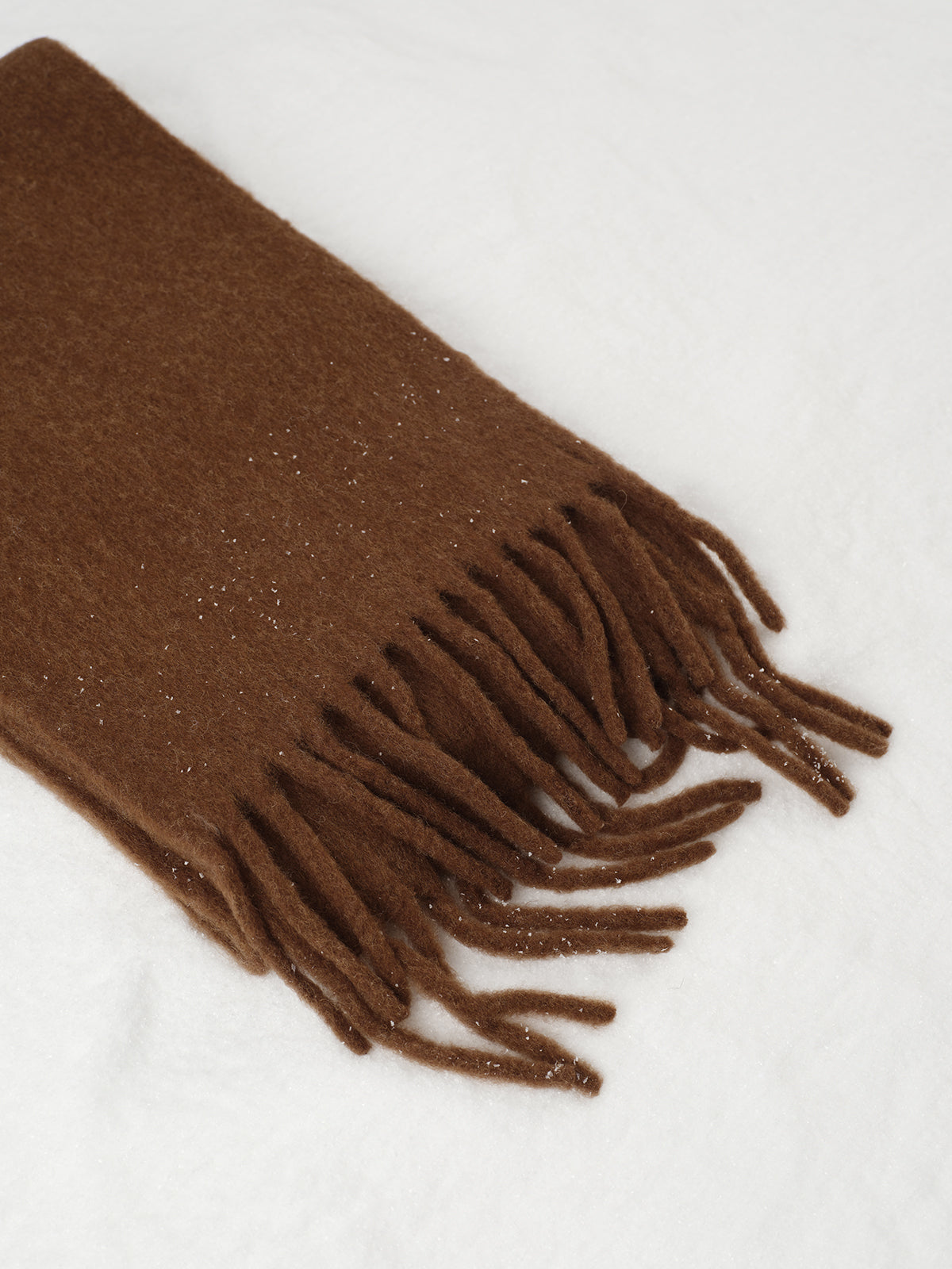 Wool-Blend Minimalist Tassel Scarf