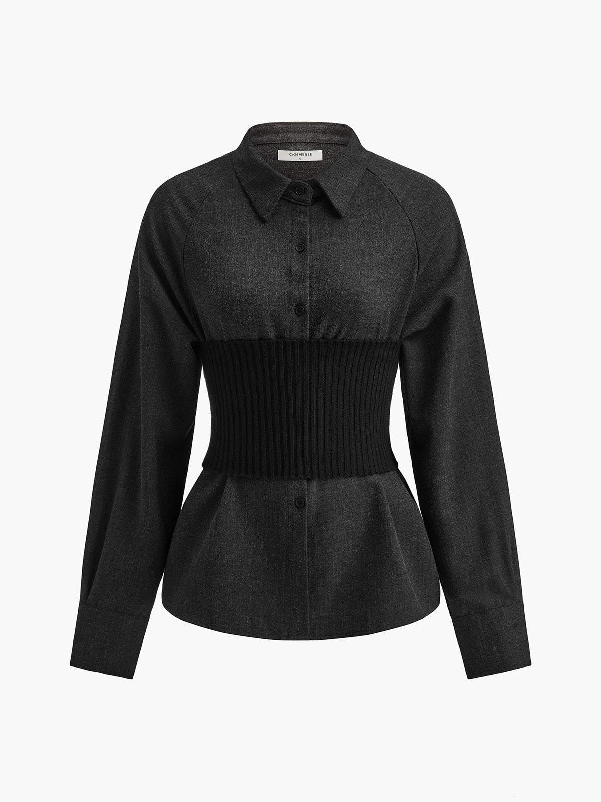 Belted Corset Polo Shirt