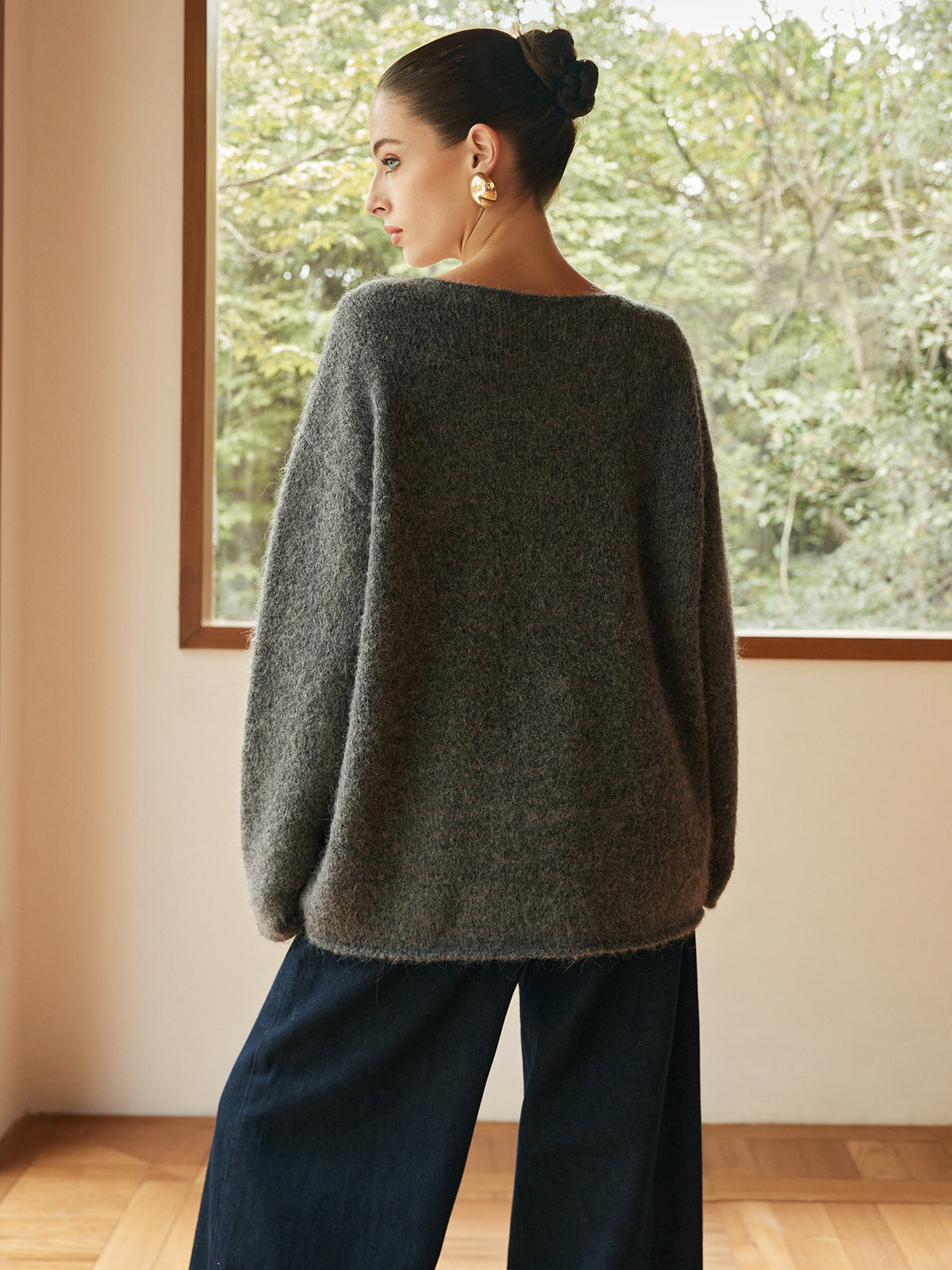 Wool-Blend Versatile Shift Sweater