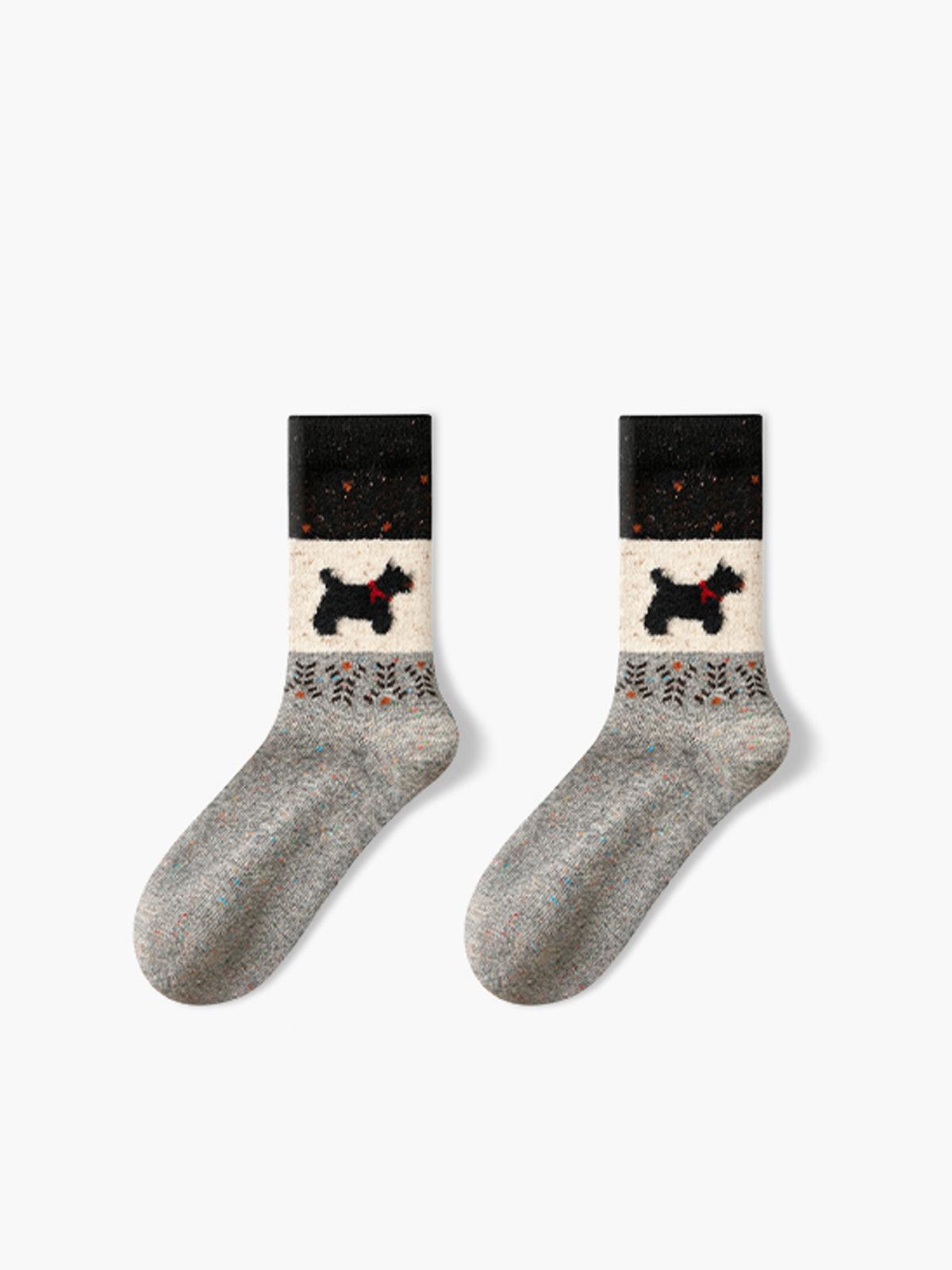 Puppy Pattern Wool Socks