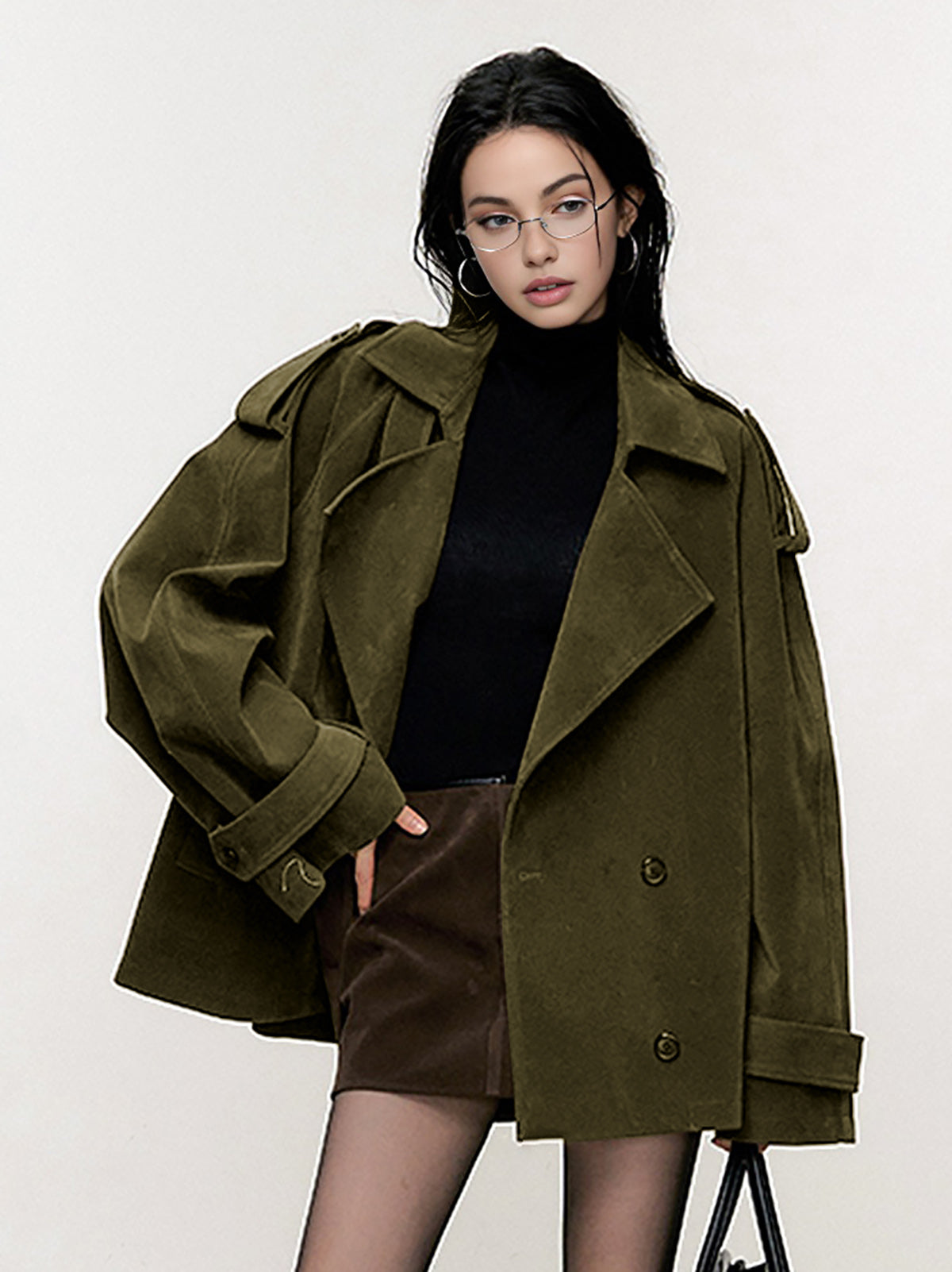 Lapel Loose Suede Jacket