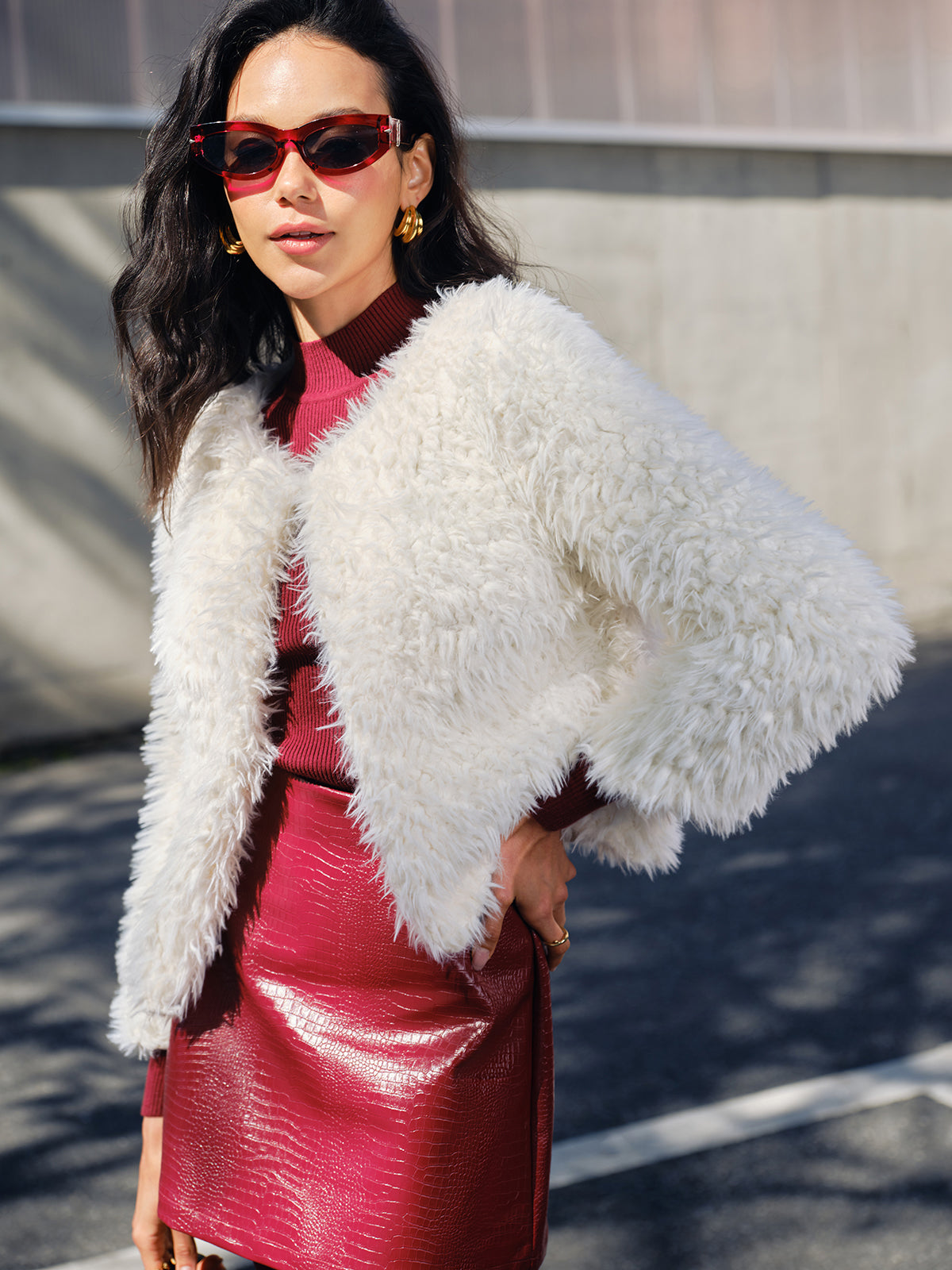 Faux Fur Short Coat