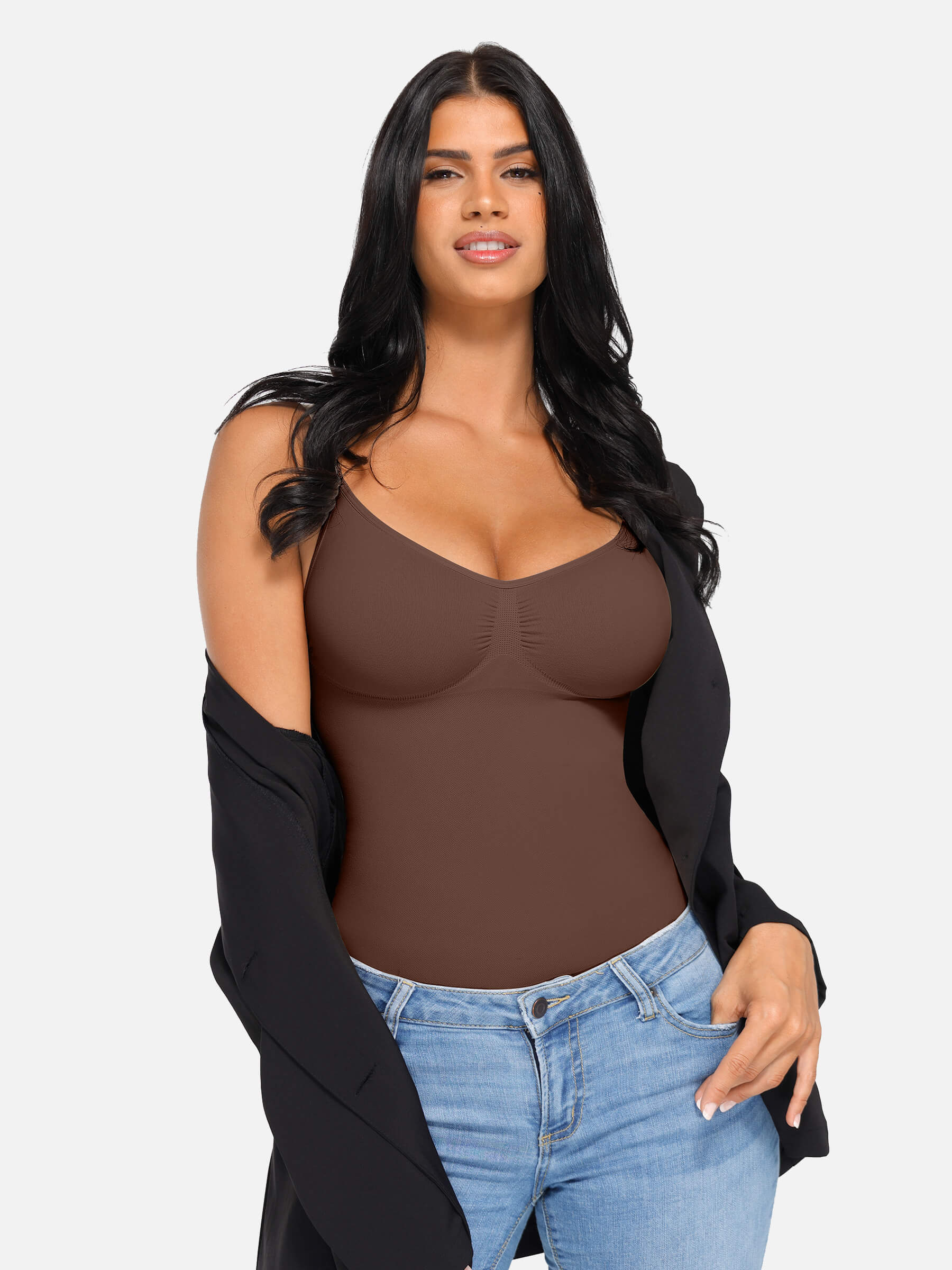 Hej Curve| Byststöd Midja och Buk Kontroll Formande Tanktop Vest