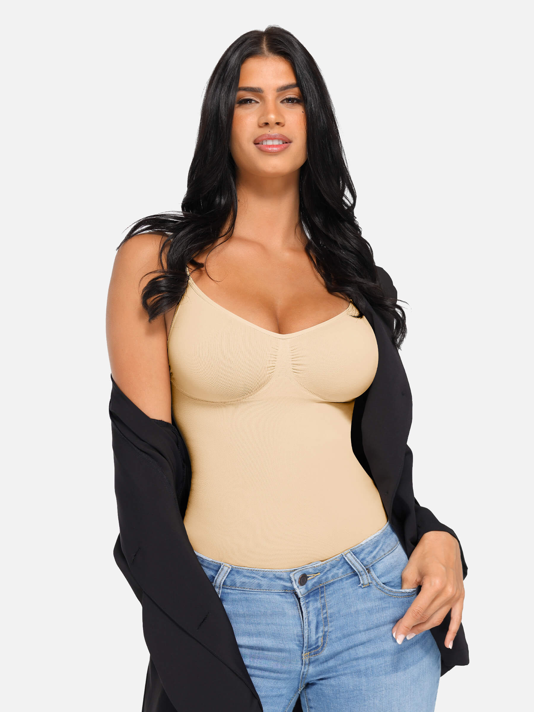 Hej Curve| Byststöd Midja och Buk Kontroll Formande Tanktop Vest
