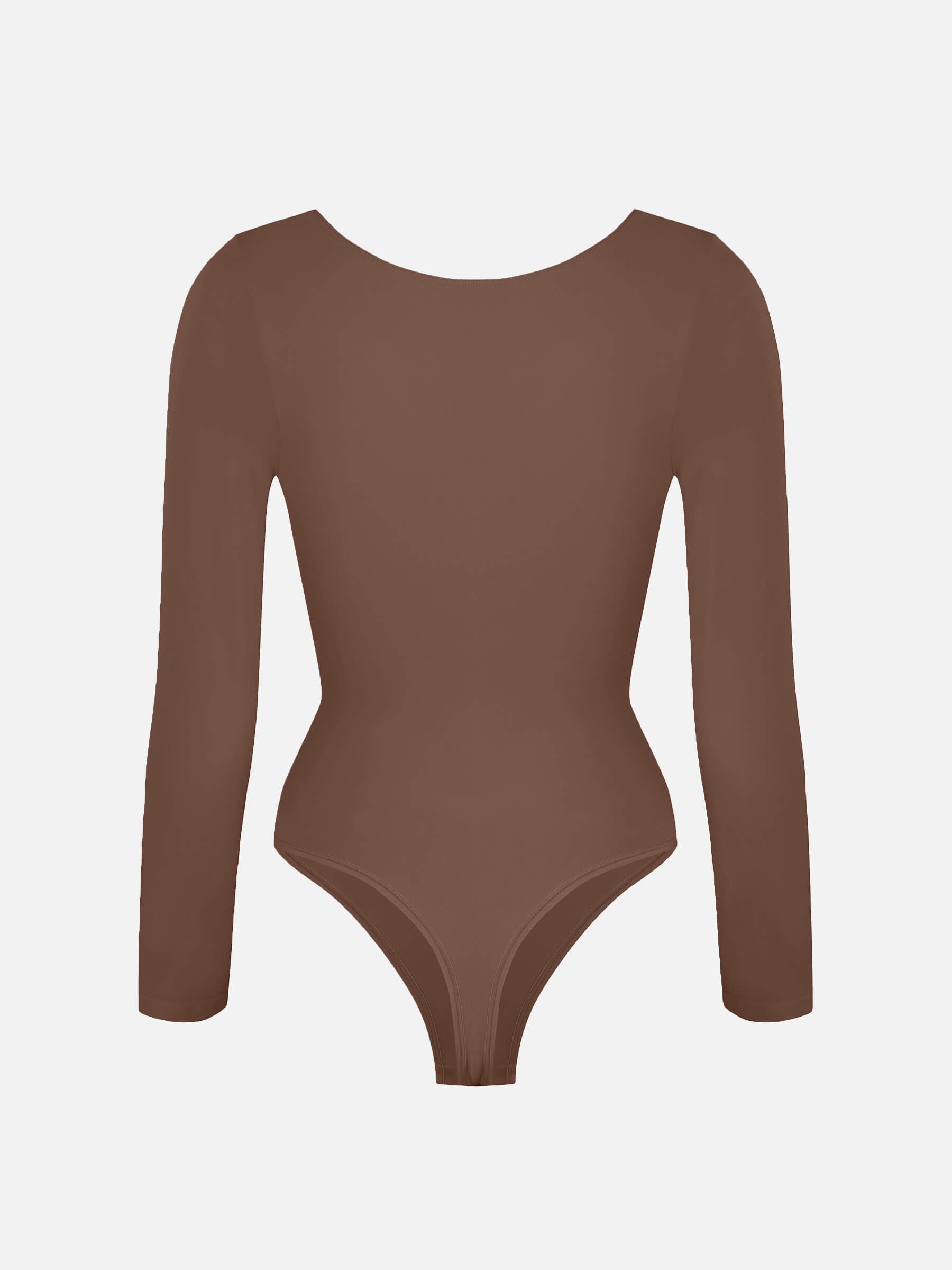 Hej Curve| Sömlös långärmad bröststöd magekontroll tanga bodysuit