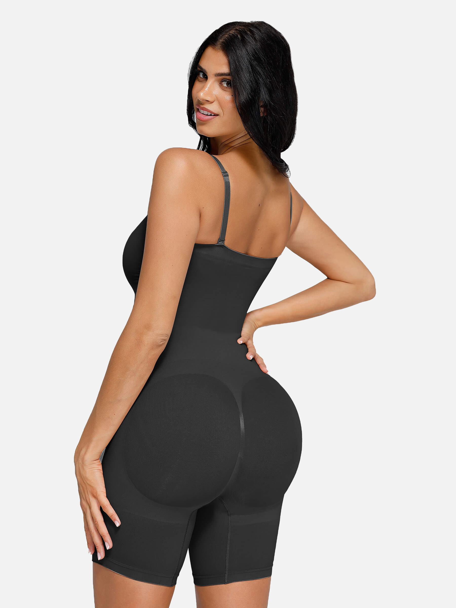 Hej Curve| Sömlös Strapless Bodysuit med avtagbara remmar