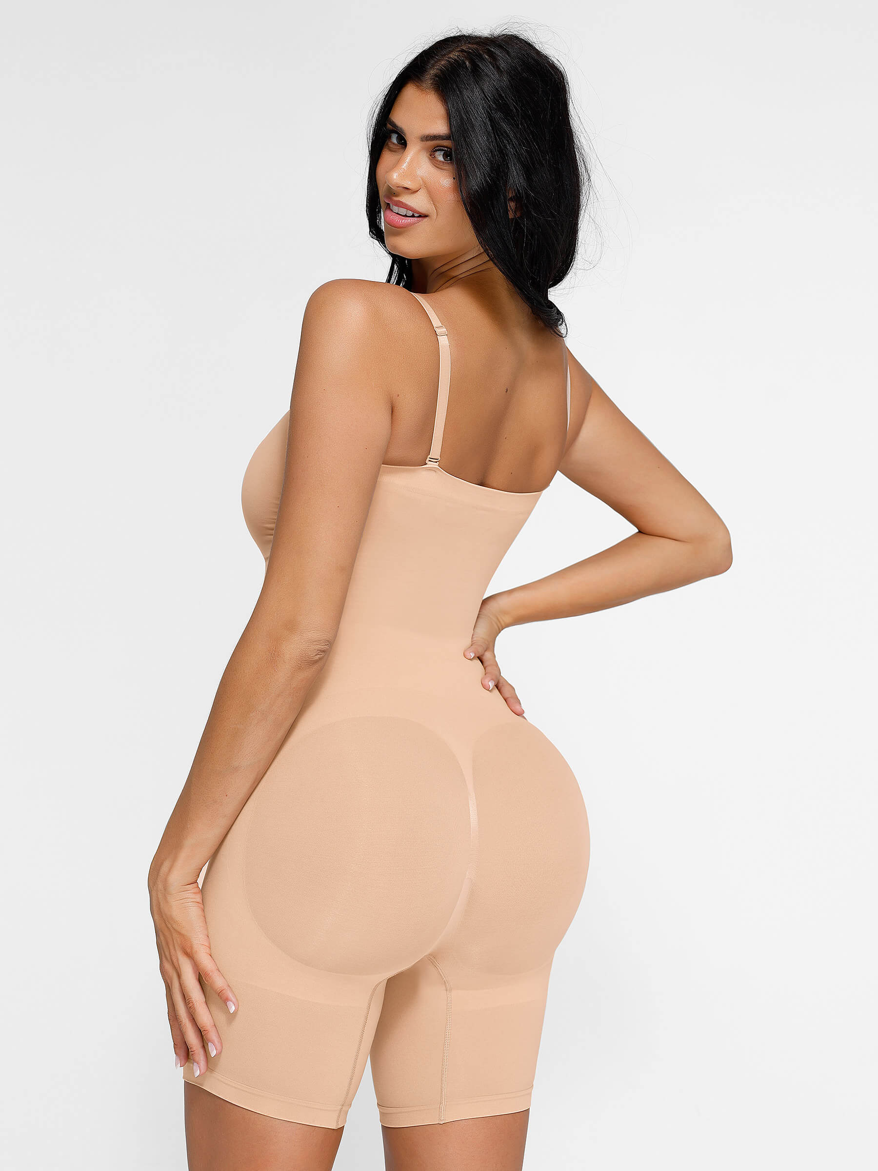 Hej Curve| Sömlös Strapless Bodysuit med avtagbara remmar