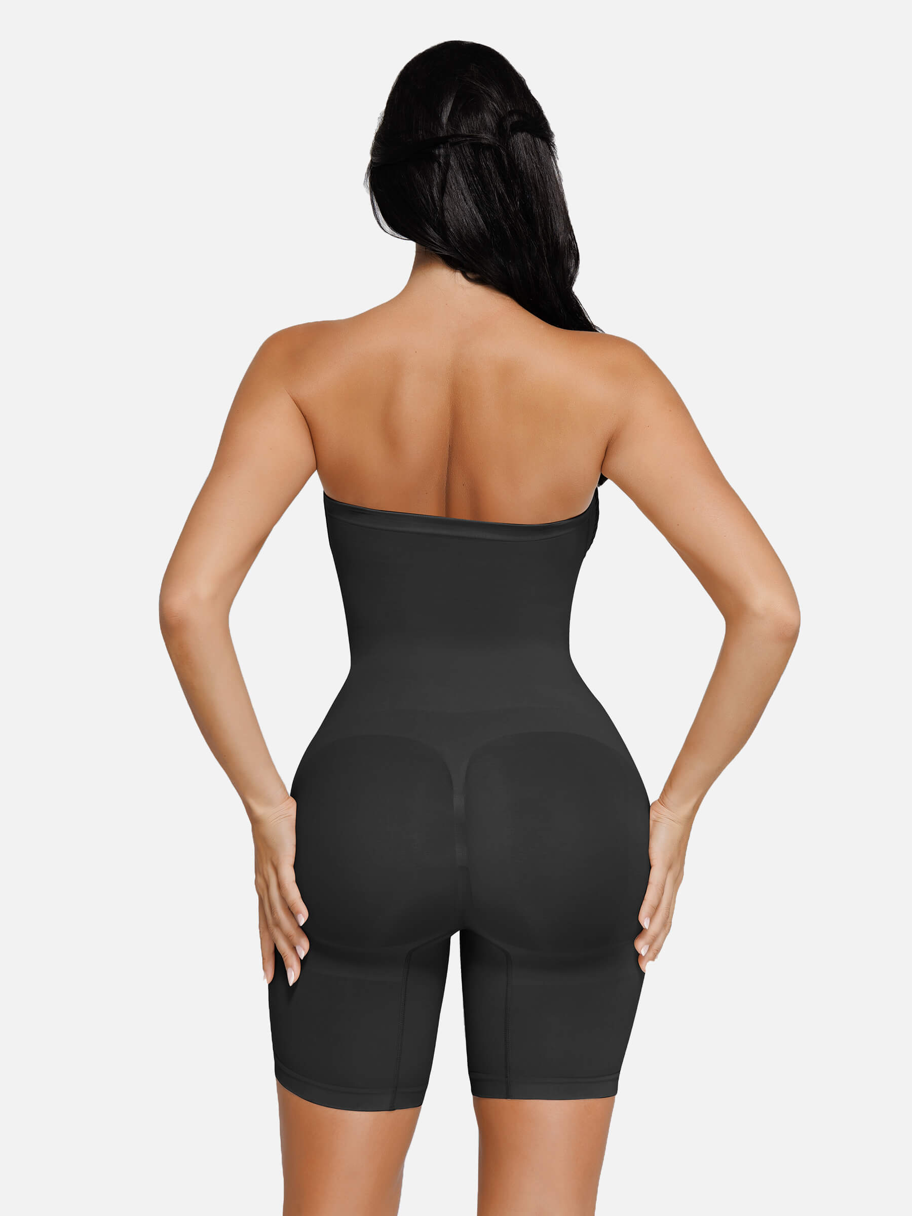 Hej Curve| Sömlös Strapless Bodysuit med avtagbara remmar